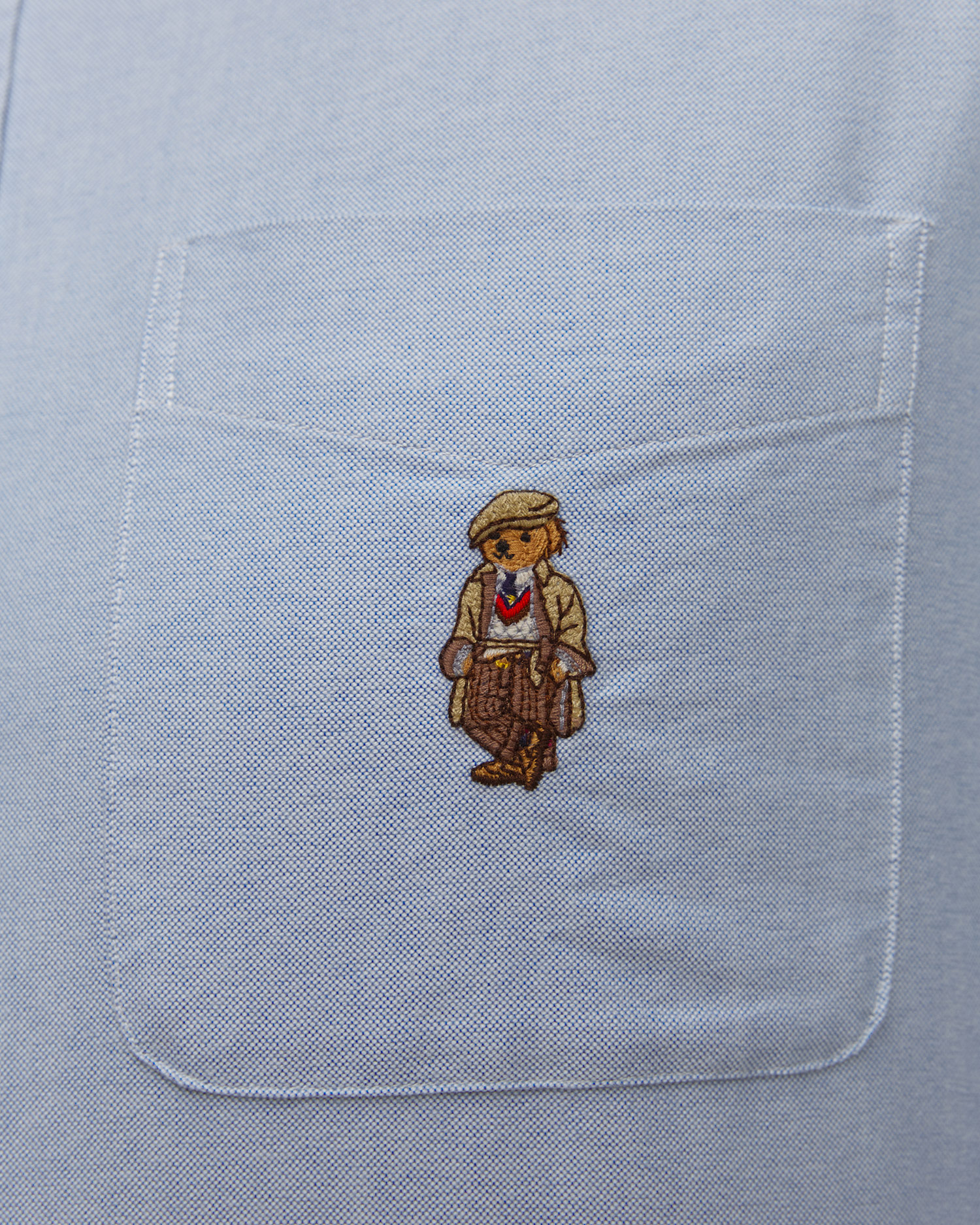 Chemise bleue pour hommes Ralph Lauren Classic Oxford