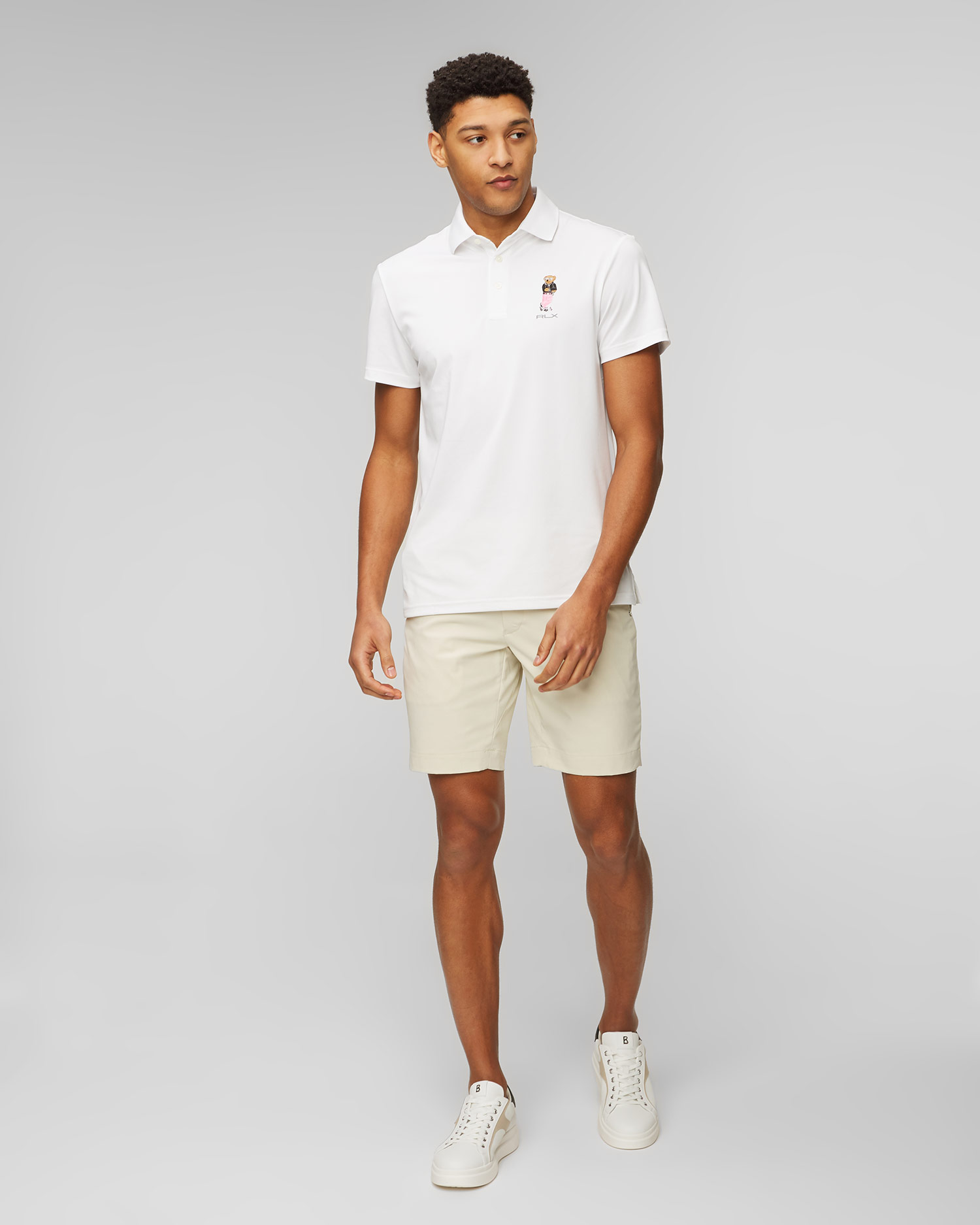 Polo blanc pour hommes Ralph Lauren RLX Golf 