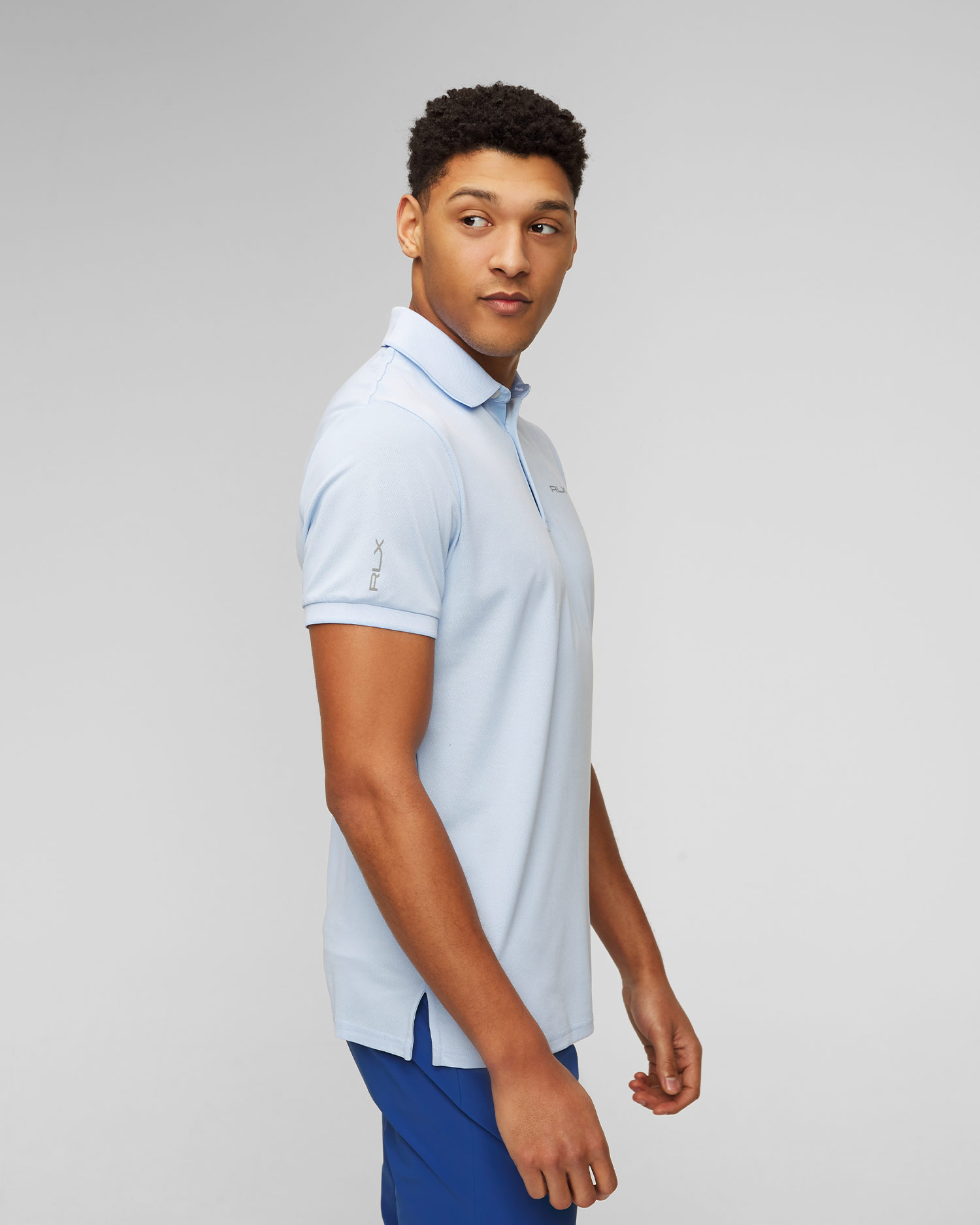 Polo bleu pour hommes Ralph Lauren RLX Golf