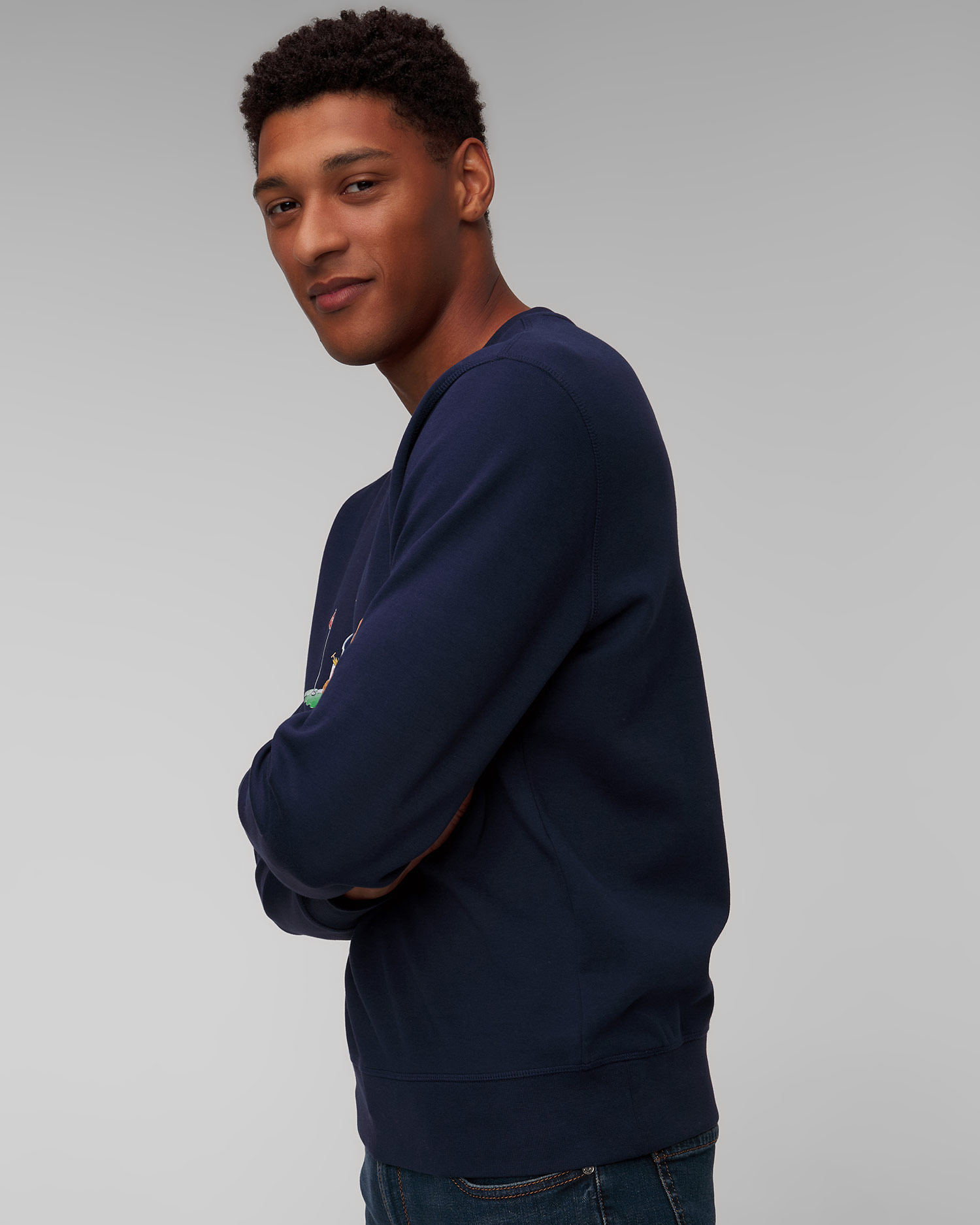 Bluză albastru marin pentru bărbați Ralph Lauren RLX Golf Knit-sweatshirt