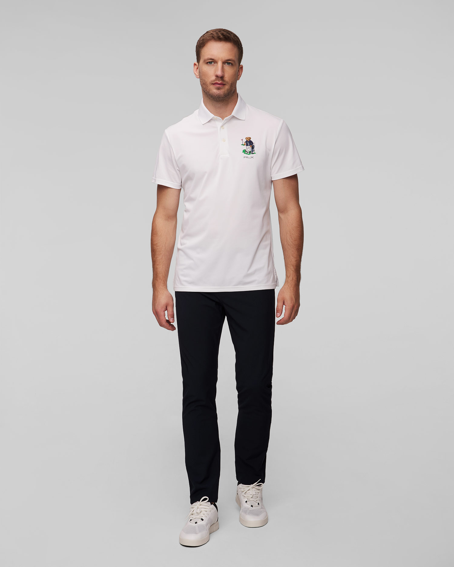 Pánska biela polokošeľa Ralph Lauren RLX Golf