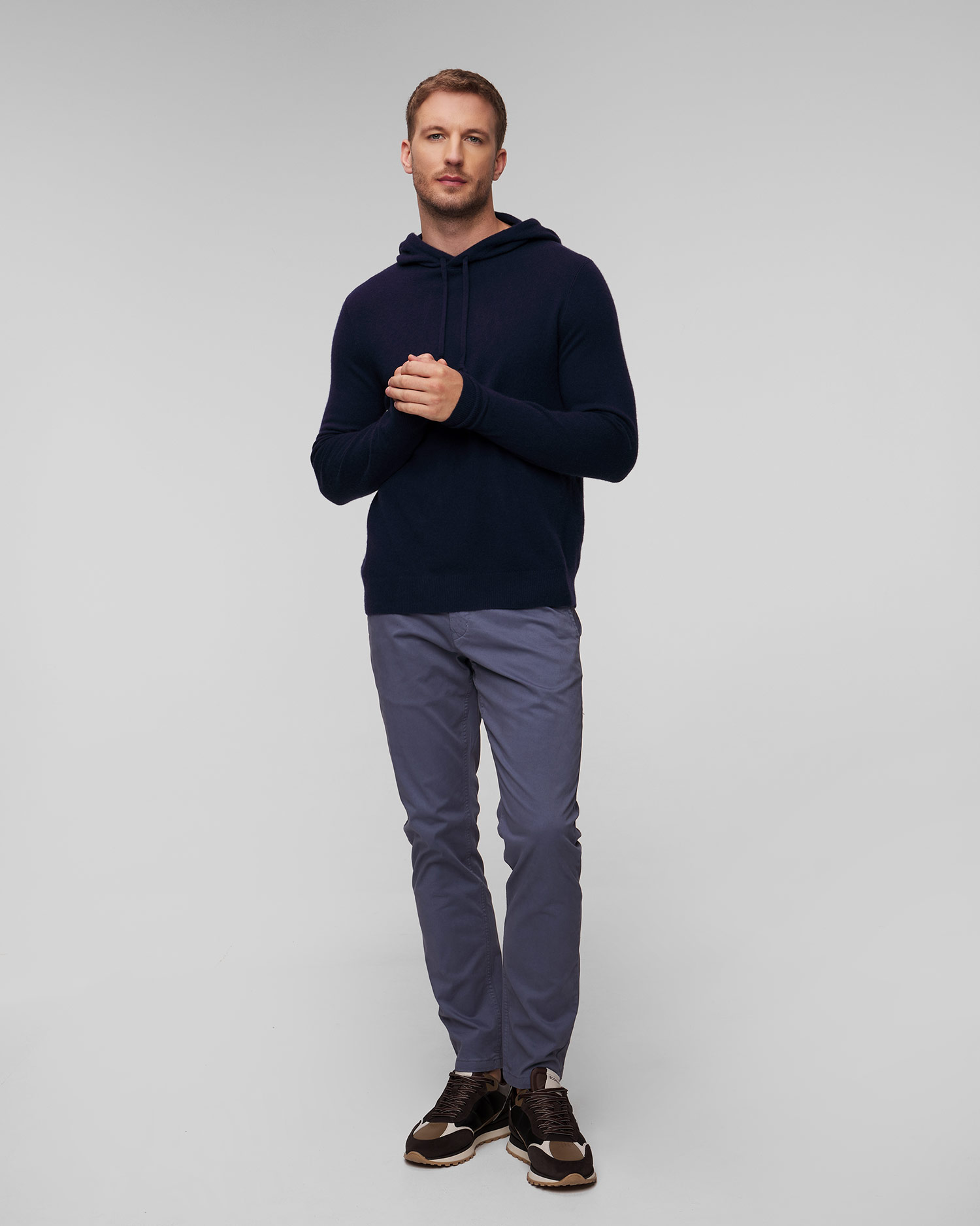 Granatowy sweter kaszmirowy męski Ralph Lauren RLX Golf