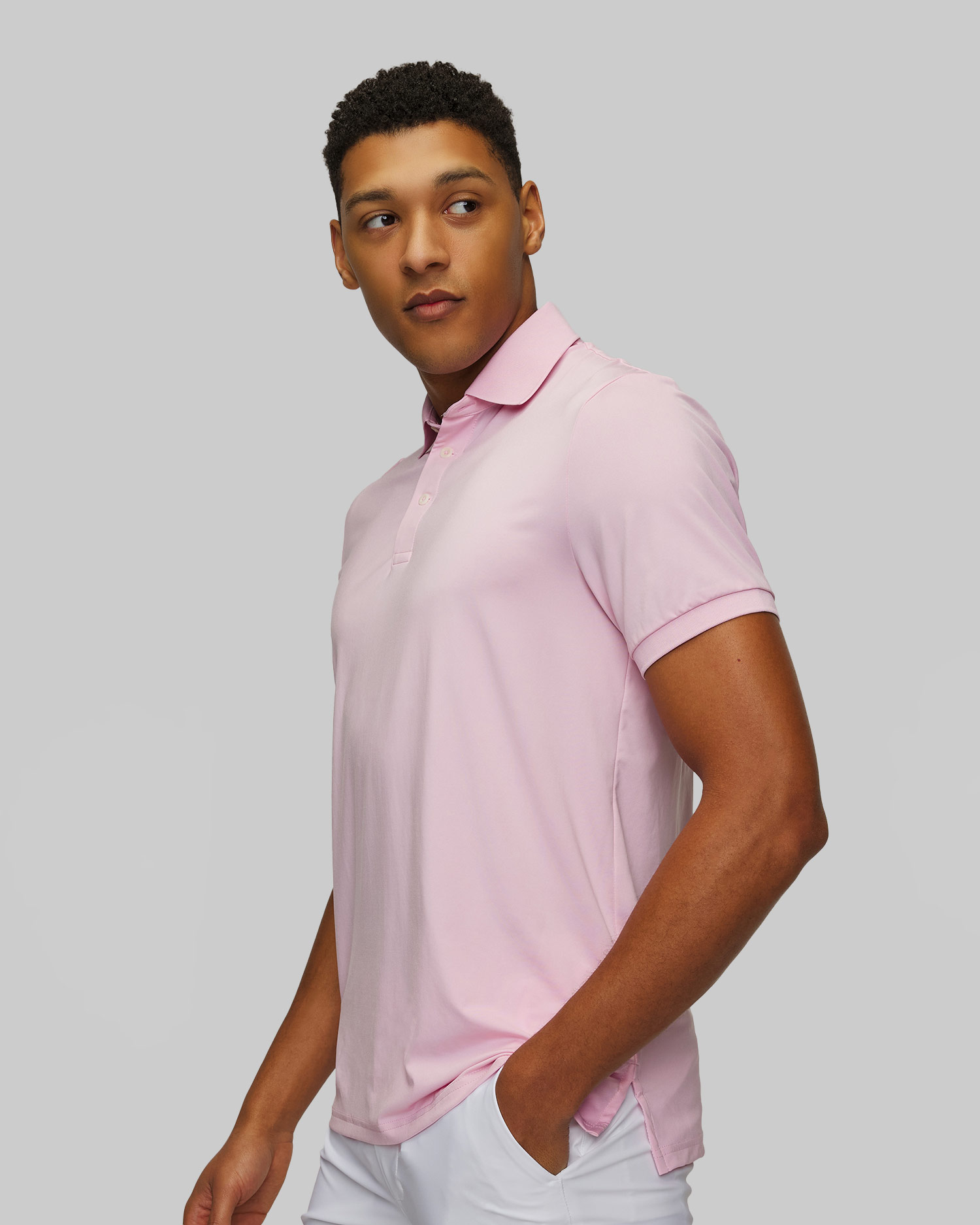 Men’s pink polo Ralph Lauren RLX Golf