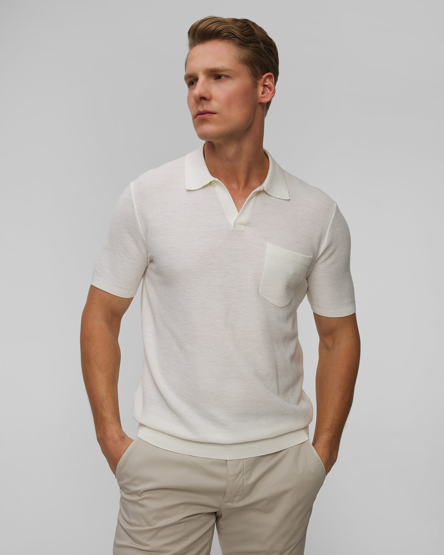 Maglione bianco polo da uomo Ralph Lauren RLX Golf