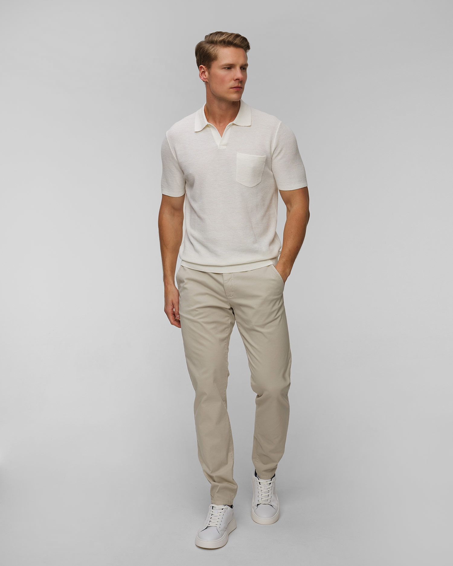 Maglione bianco polo da uomo Ralph Lauren RLX Golf