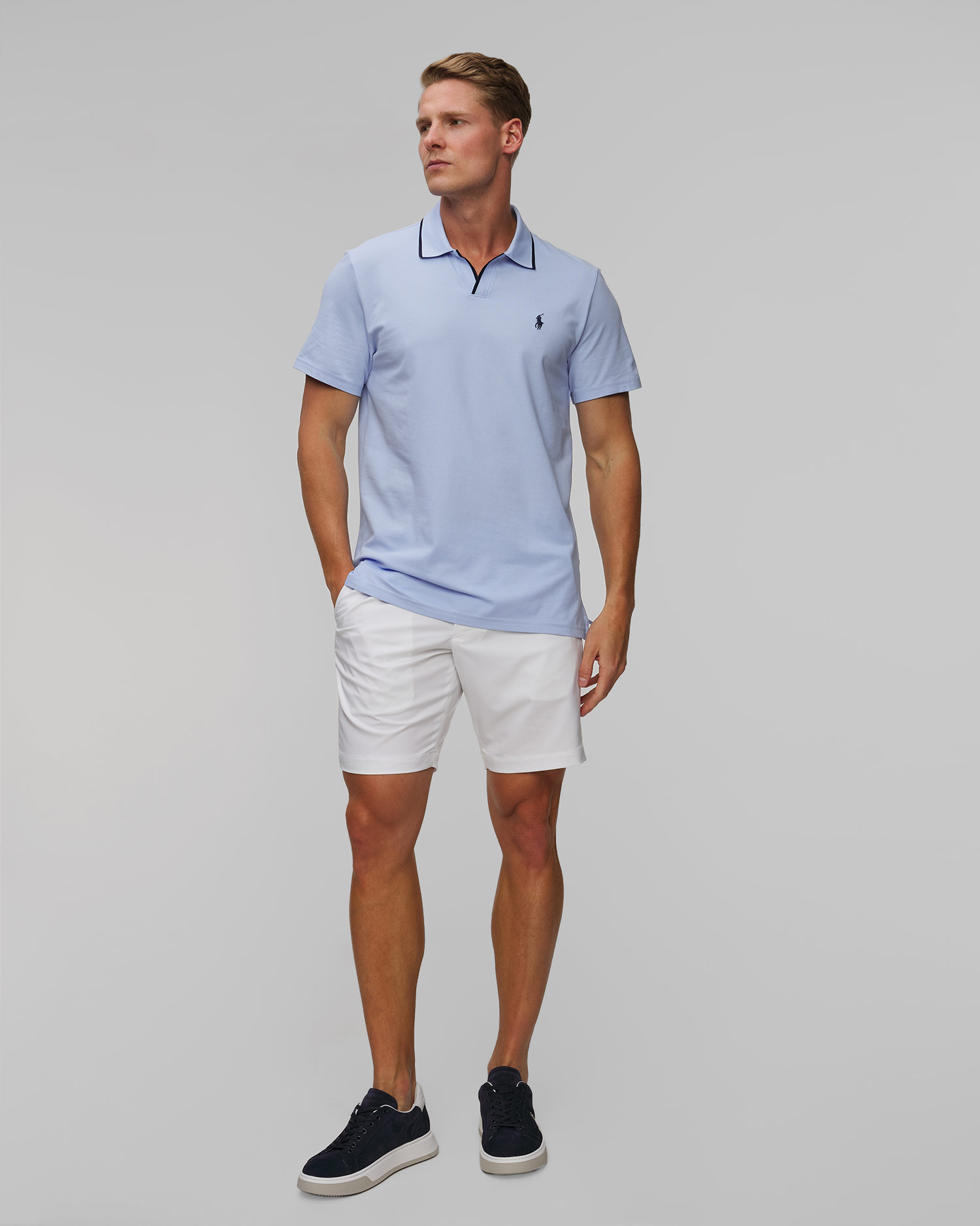 Pánská polokošile Ralph Lauren RLX Golf v Tmavě Modrém Barevném Odstínu