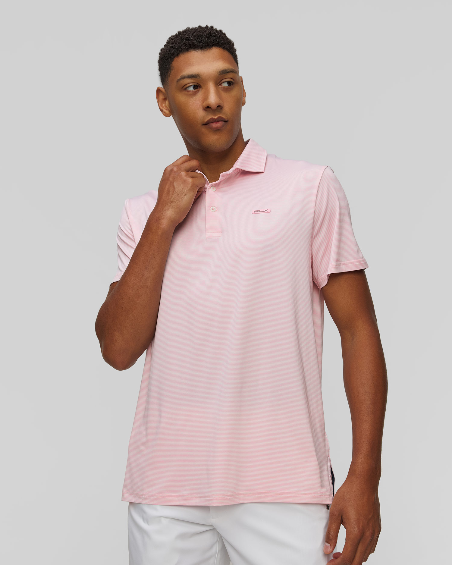 Polo roz pentru bărbați Ralph Lauren RLX Golf