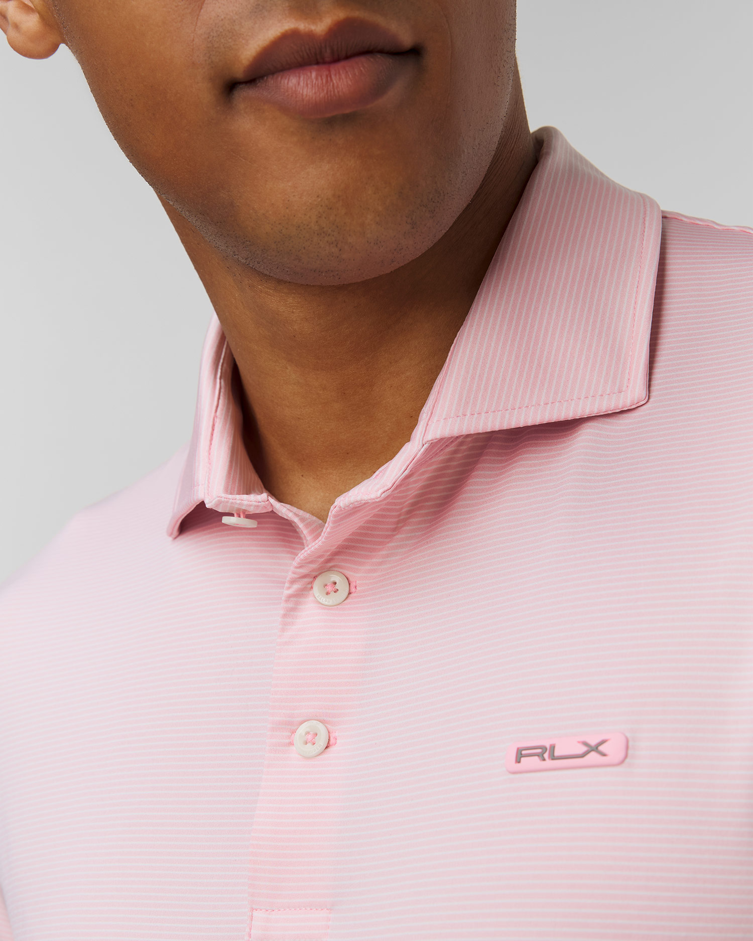 Polo roz pentru bărbați Ralph Lauren RLX Golf