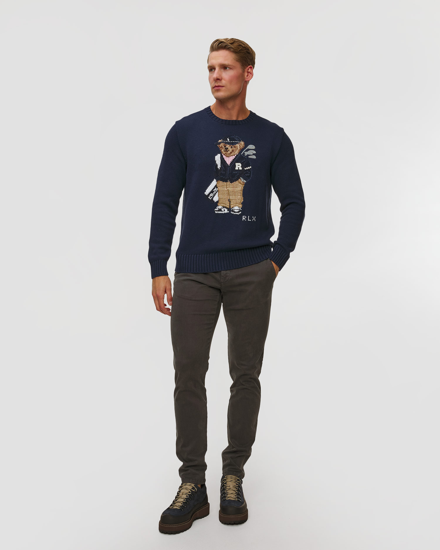 Pulover bleumarin pentru bărbați RLX Ralph Lauren