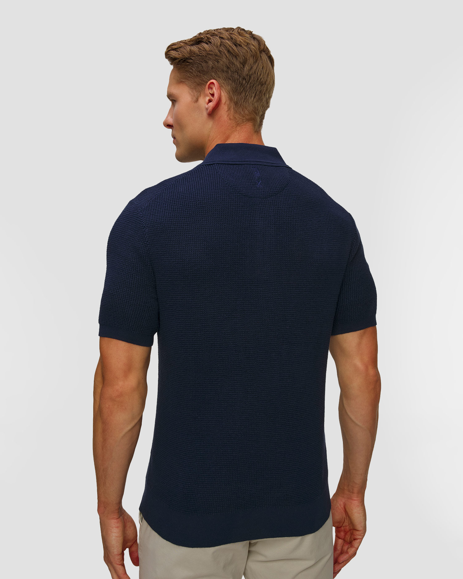 Polo bleumarin tricotat pentru bărbați Polo Ralph Lauren