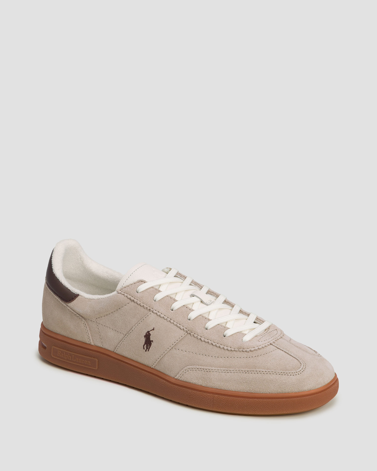 Sneakers in pelle da uomo Polo Ralph Lauren, Colore/Disegno: Beżowy