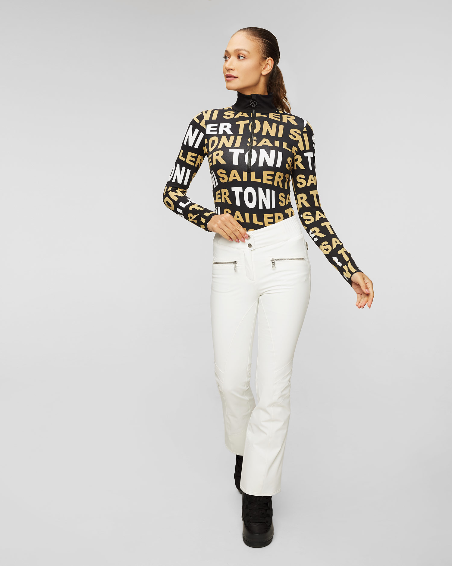 Women's white ski trousers Toni Sailer Alla