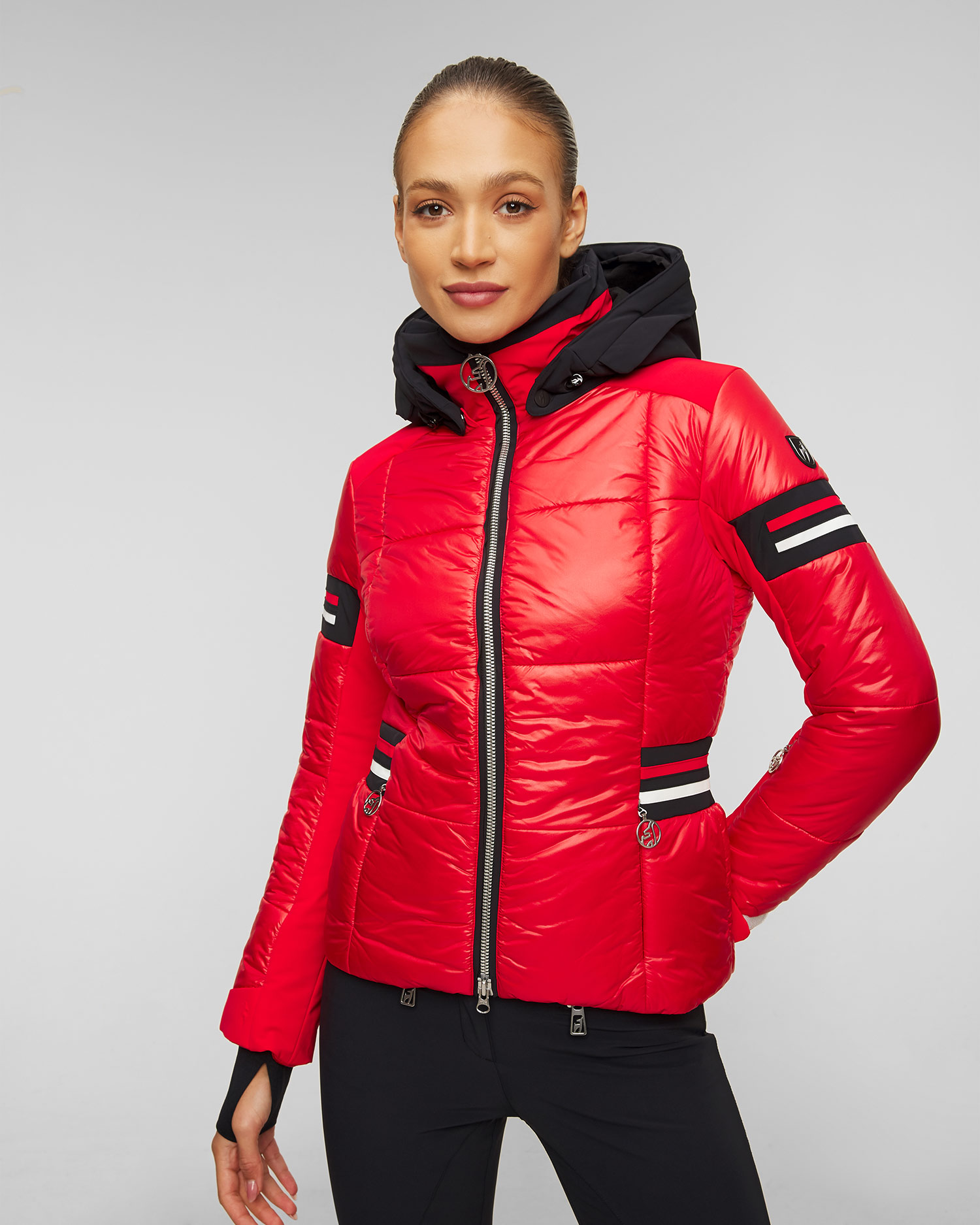 Veste de ski rouge pour femmes Toni Sailer Nana