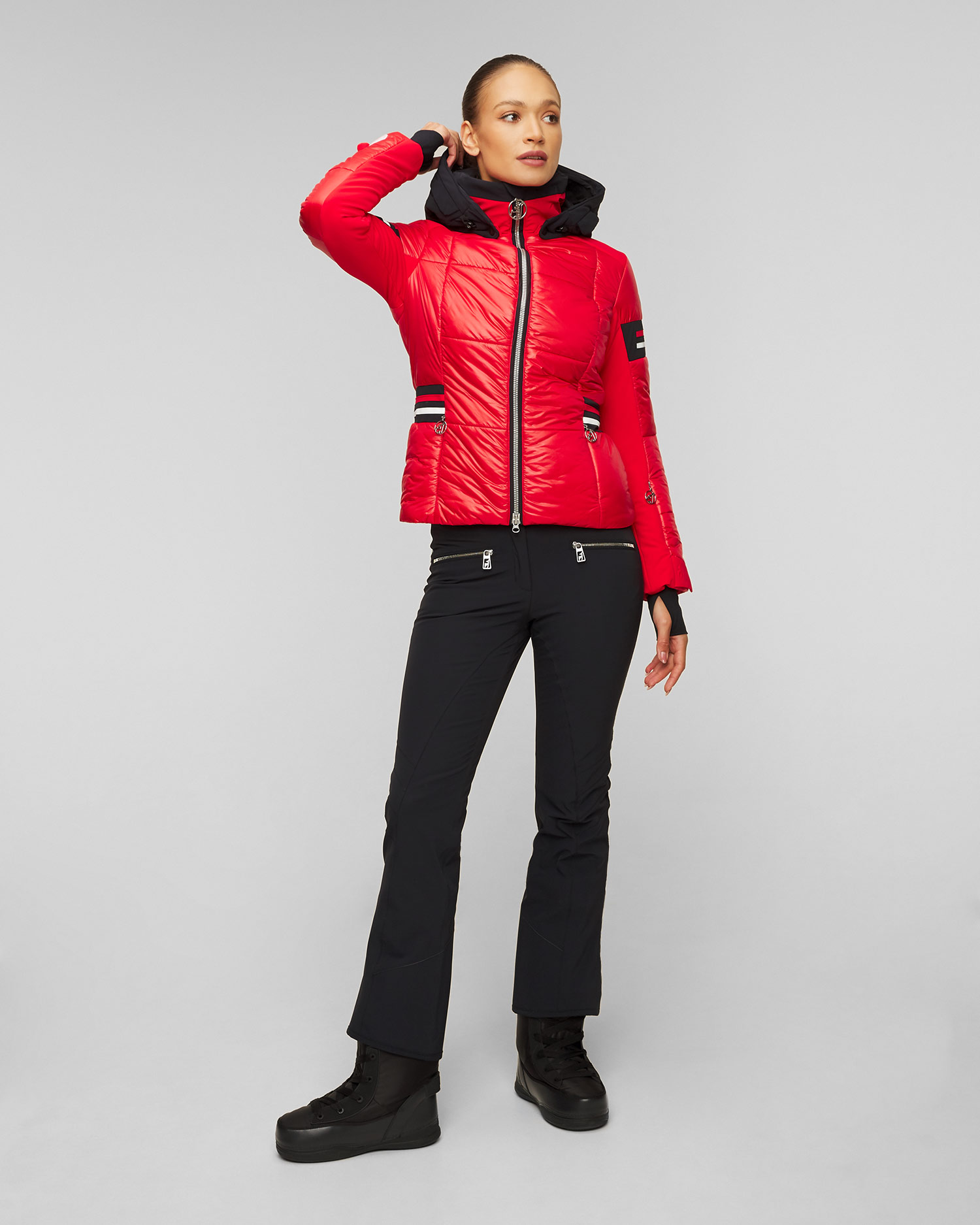 Veste de ski rouge pour femmes Toni Sailer Nana