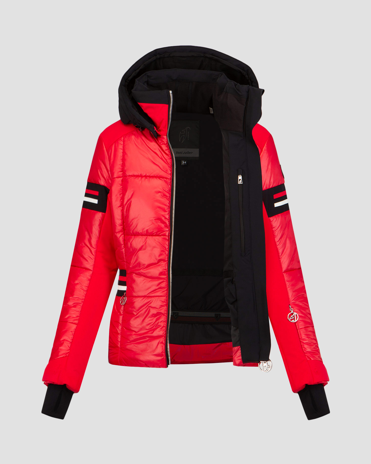 Veste de ski rouge pour femmes Toni Sailer Nana