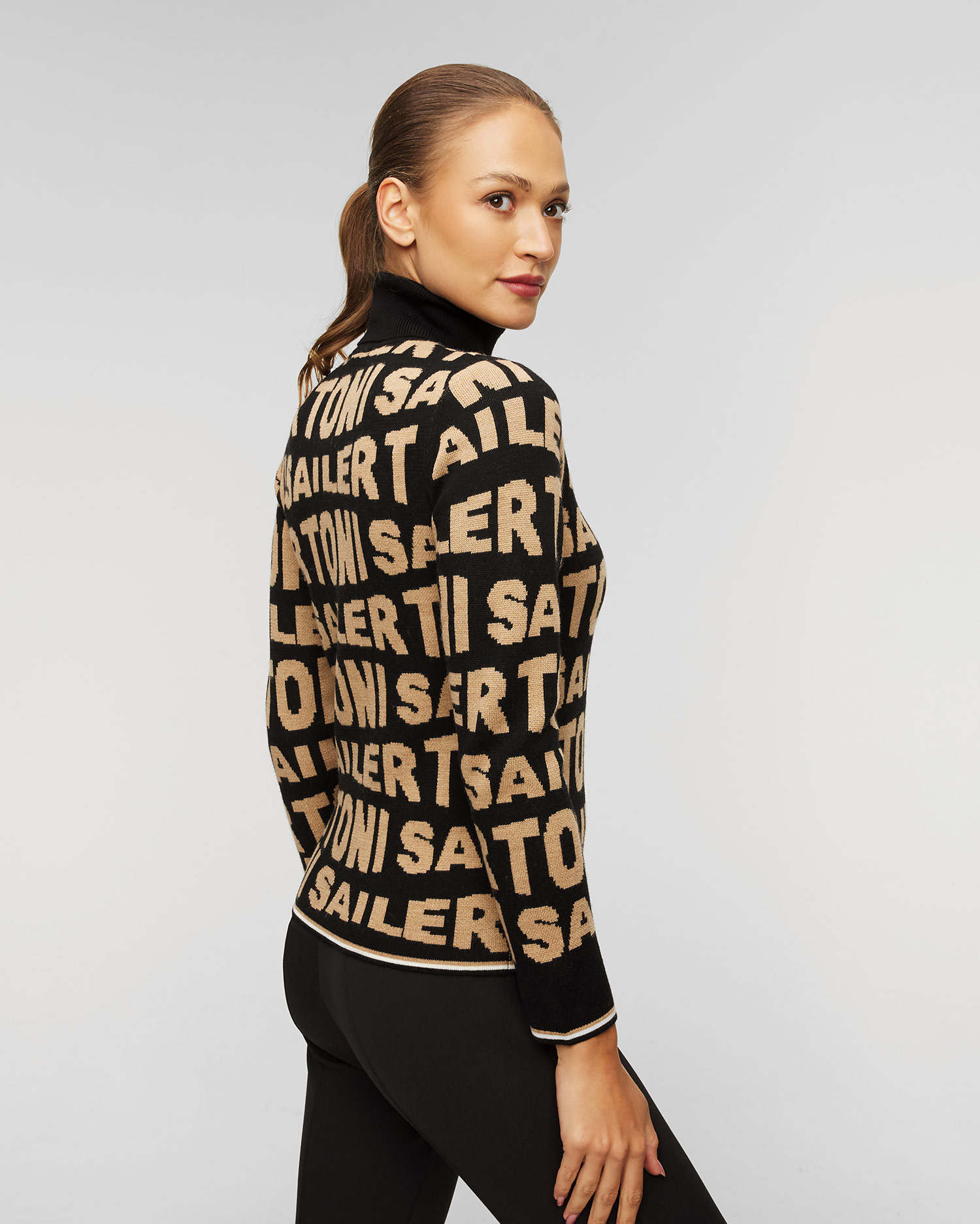 Women's black wool jumper Toni Sailer Suse