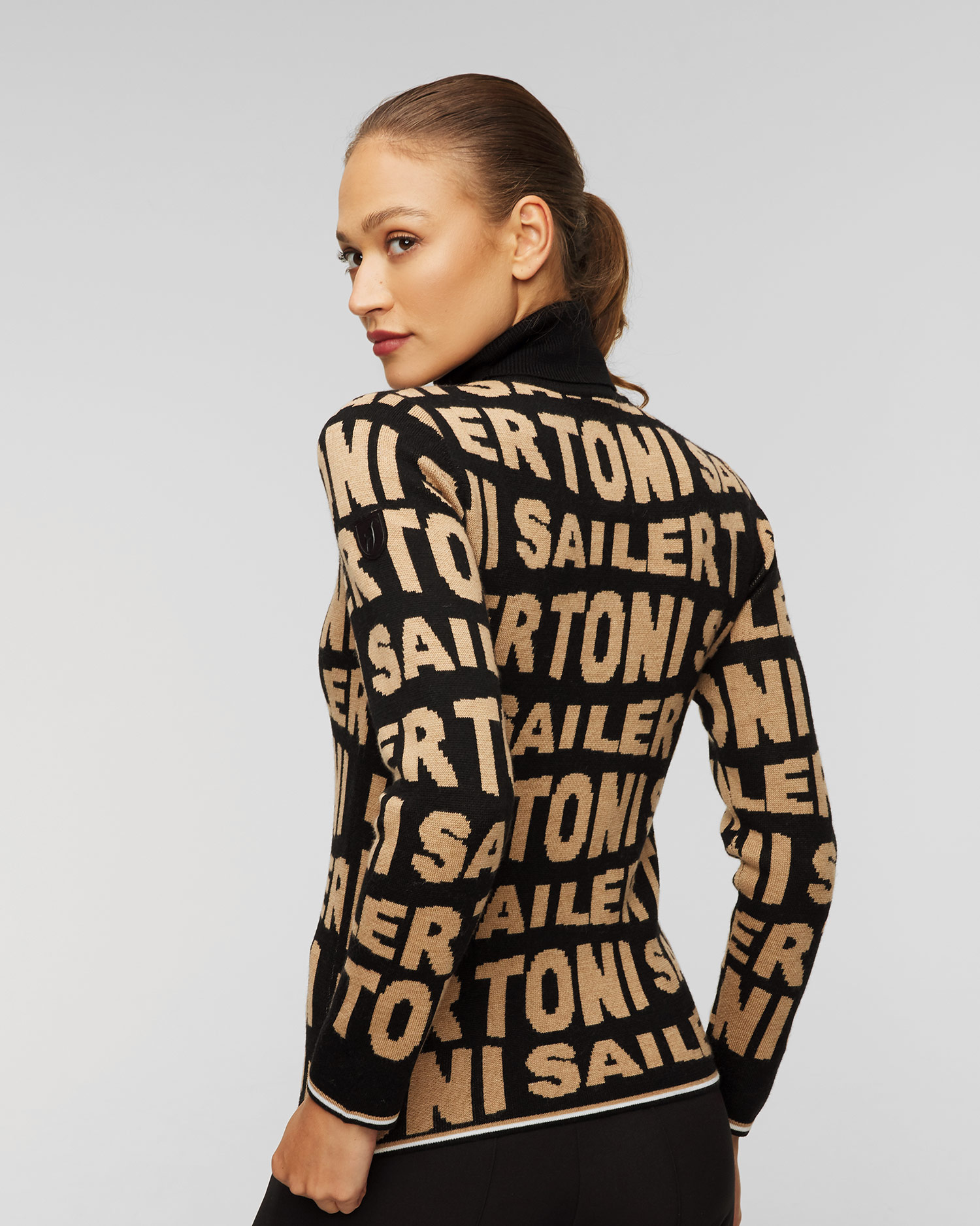 Women's black wool jumper Toni Sailer Suse