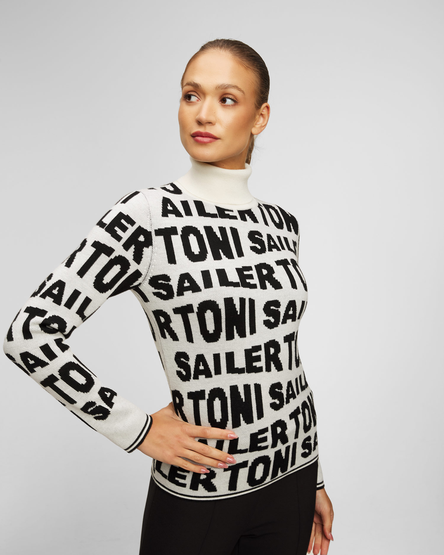 White ladies' wool jumper Toni Sailer Suse
