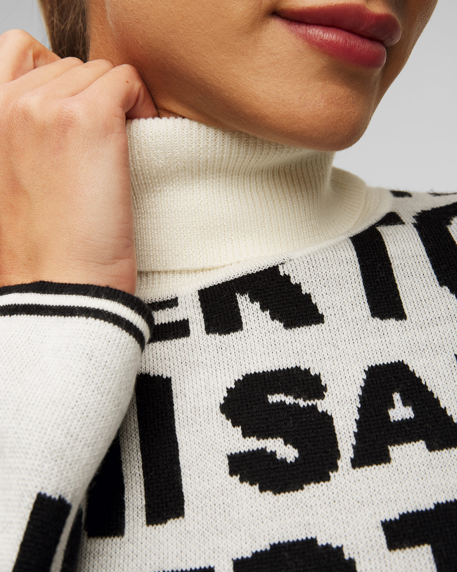 White ladies' wool jumper Toni Sailer Suse