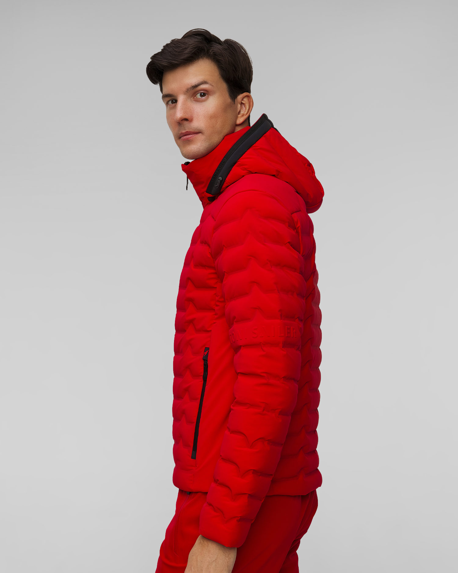Men's red ski jacket Toni Sailer Heydan New