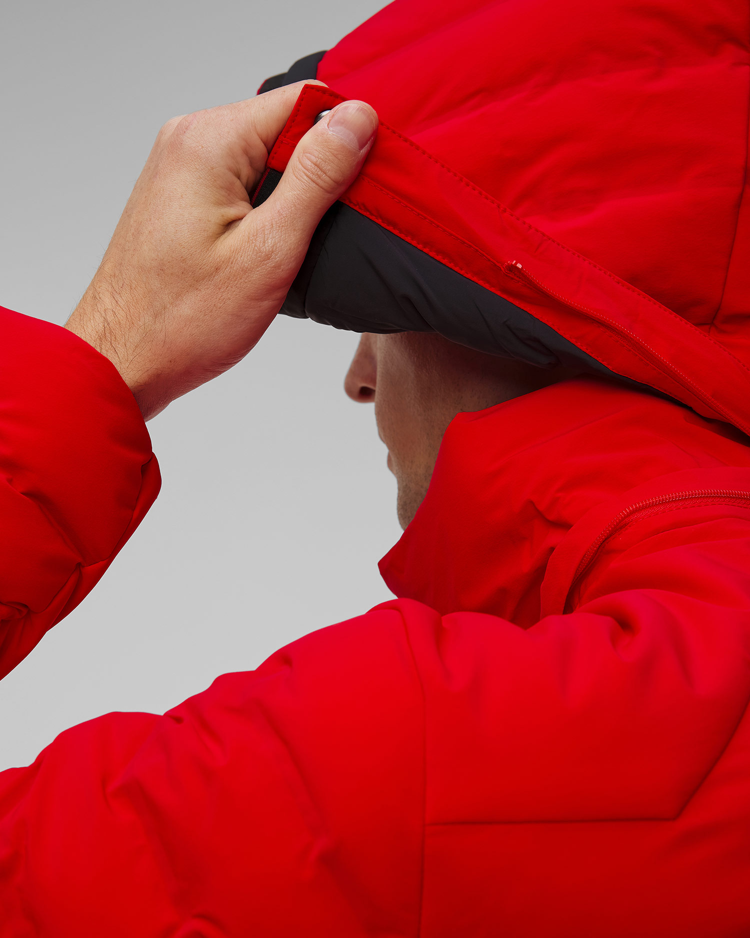 Men's red ski jacket Toni Sailer Heydan New