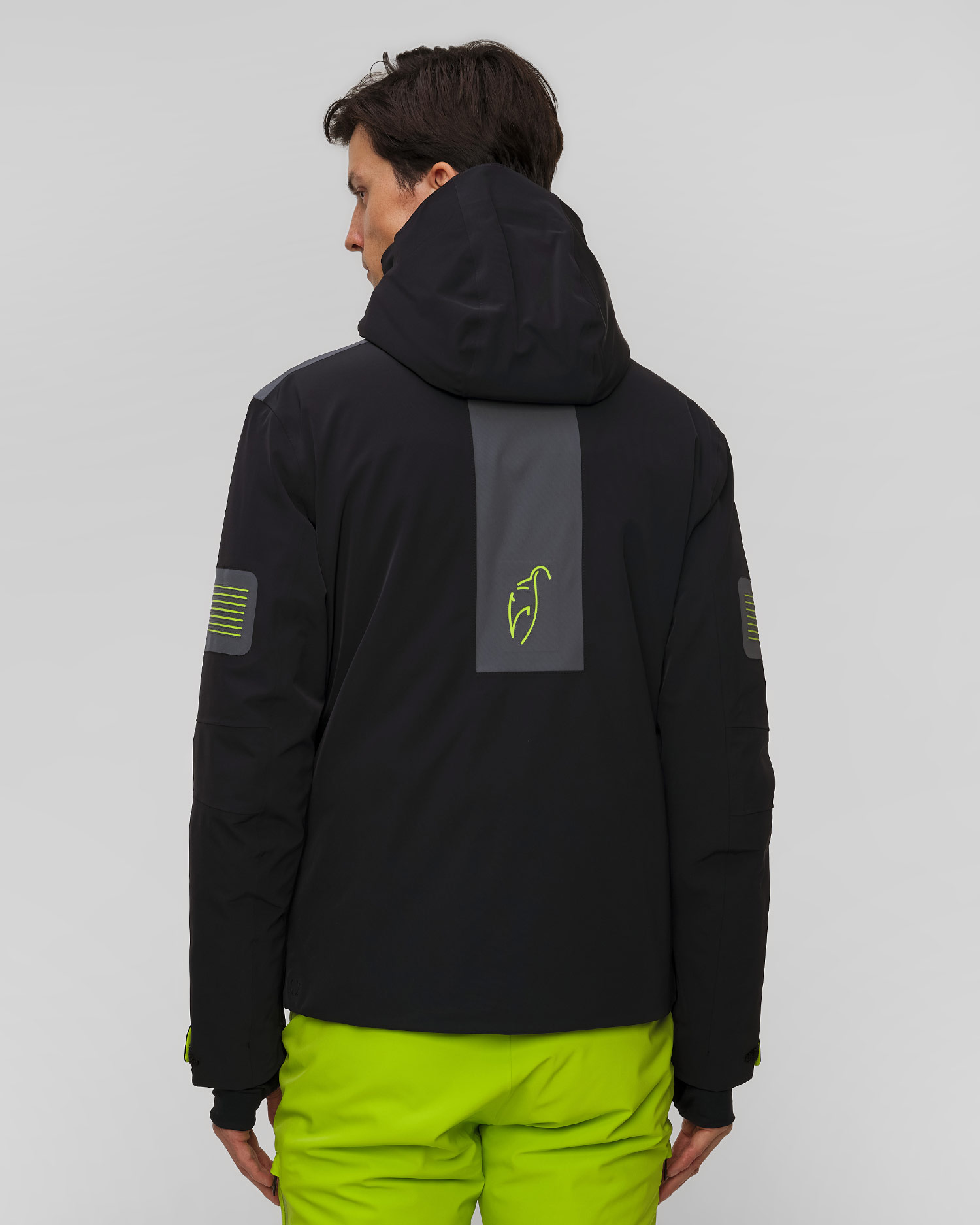 Toni Sailer Allan Skijacke für Herren in Schwarz