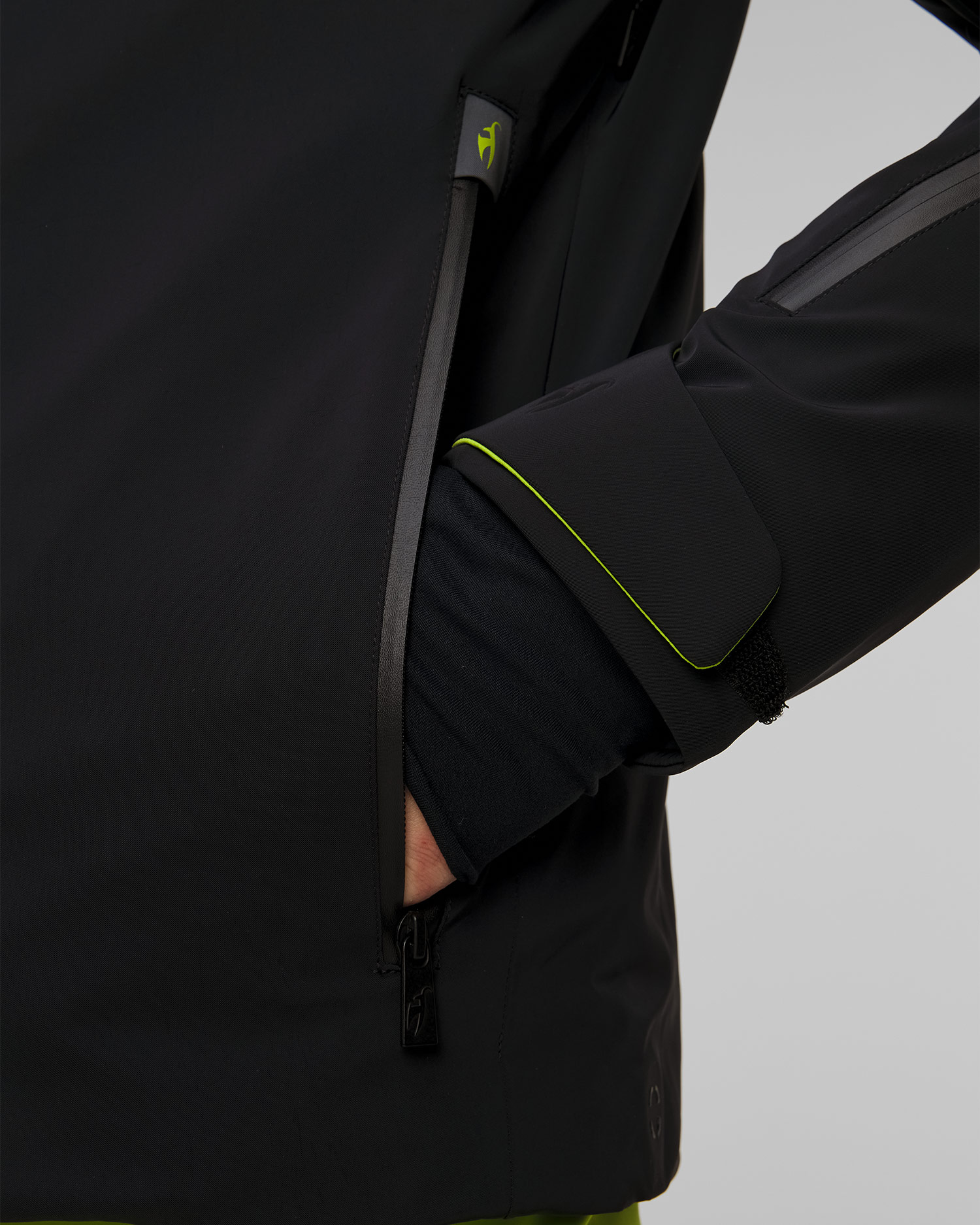 Toni Sailer Allan Skijacke für Herren in Schwarz