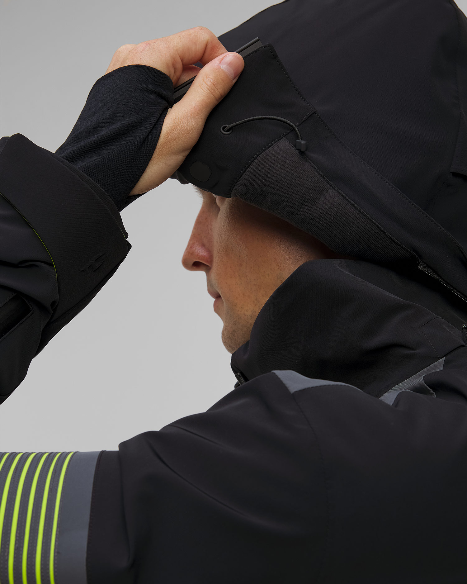 Men's black ski jacket Toni Sailer Allan