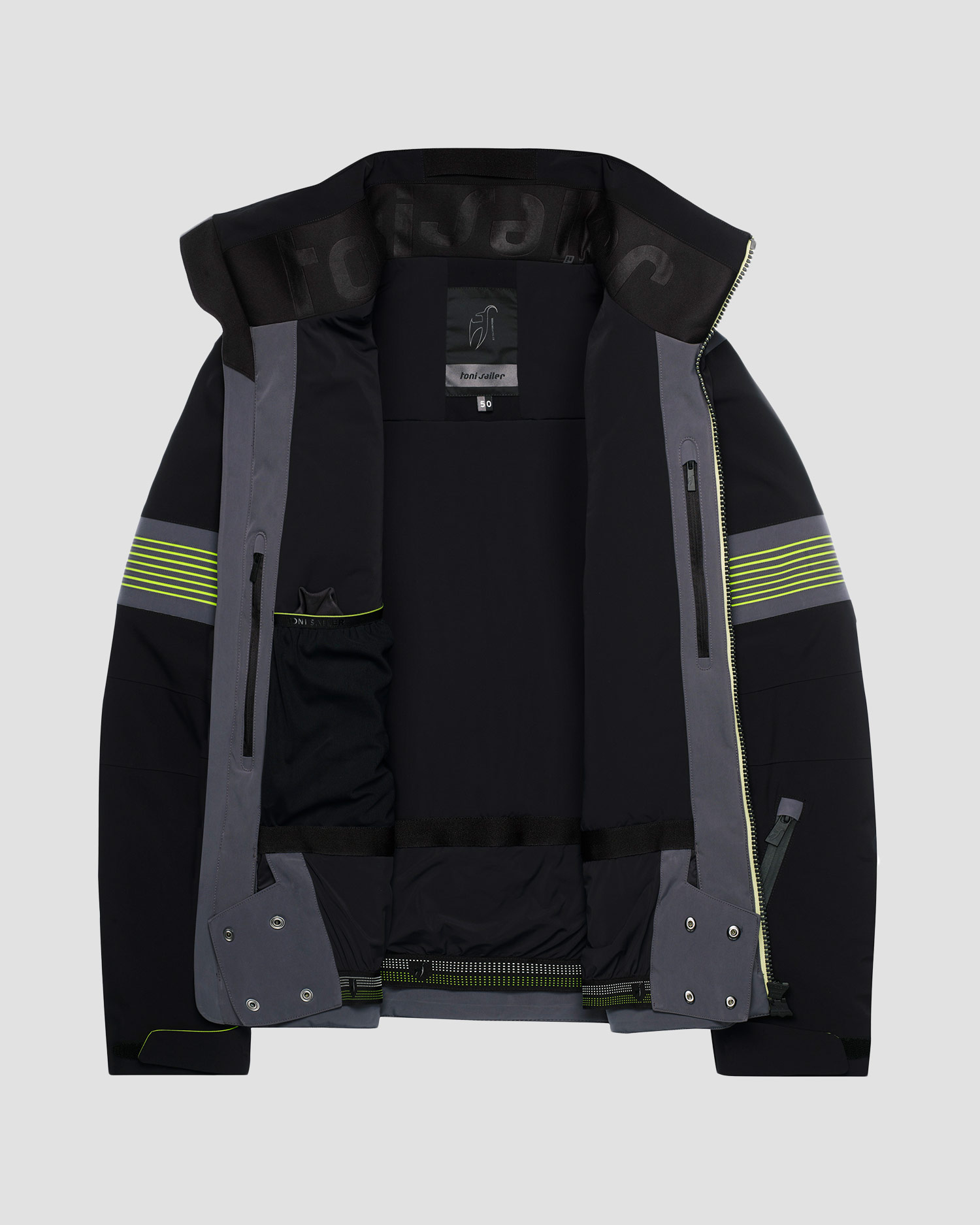 Men's black ski jacket Toni Sailer Allan