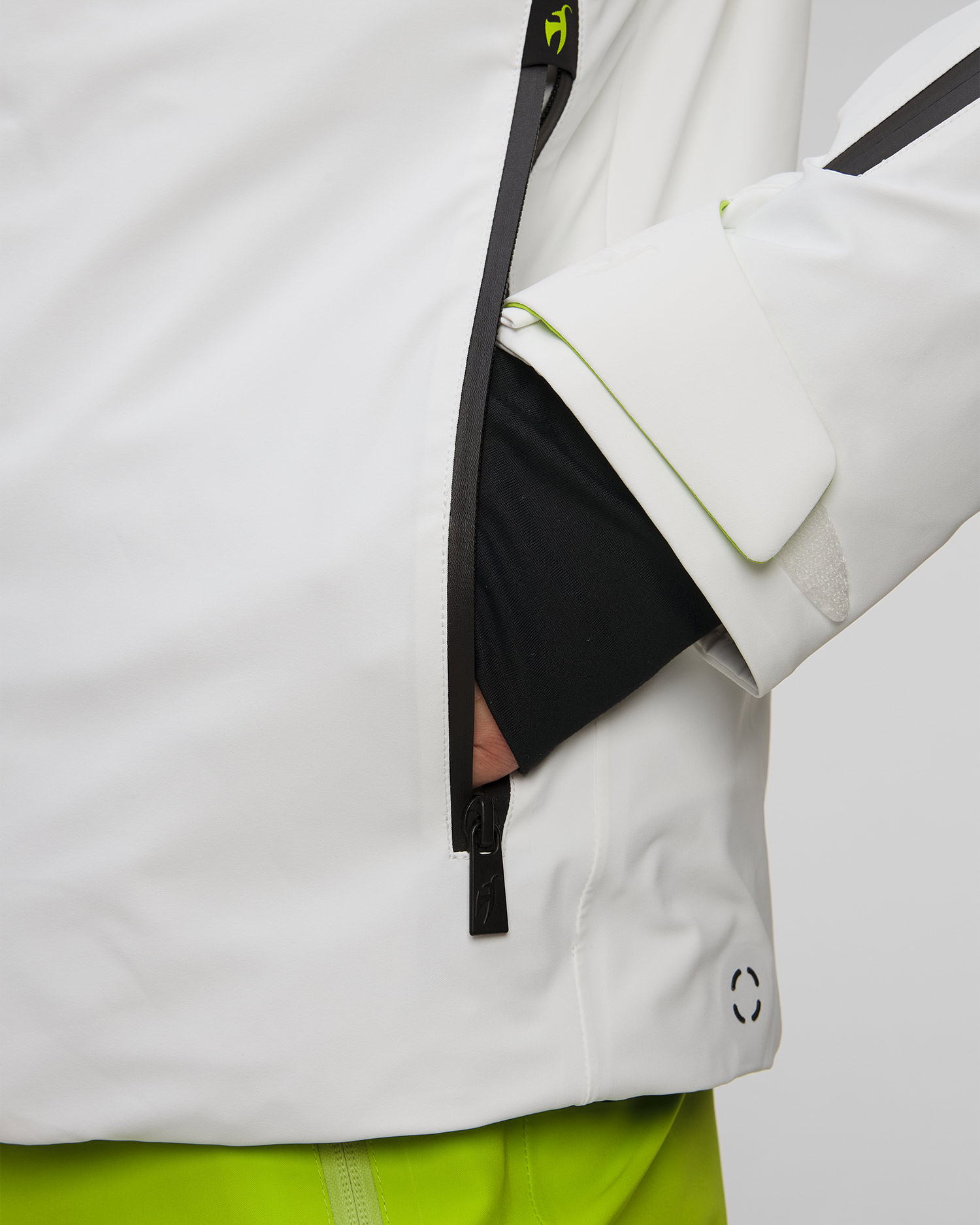 Men's white ski jacket Toni Sailer Allan