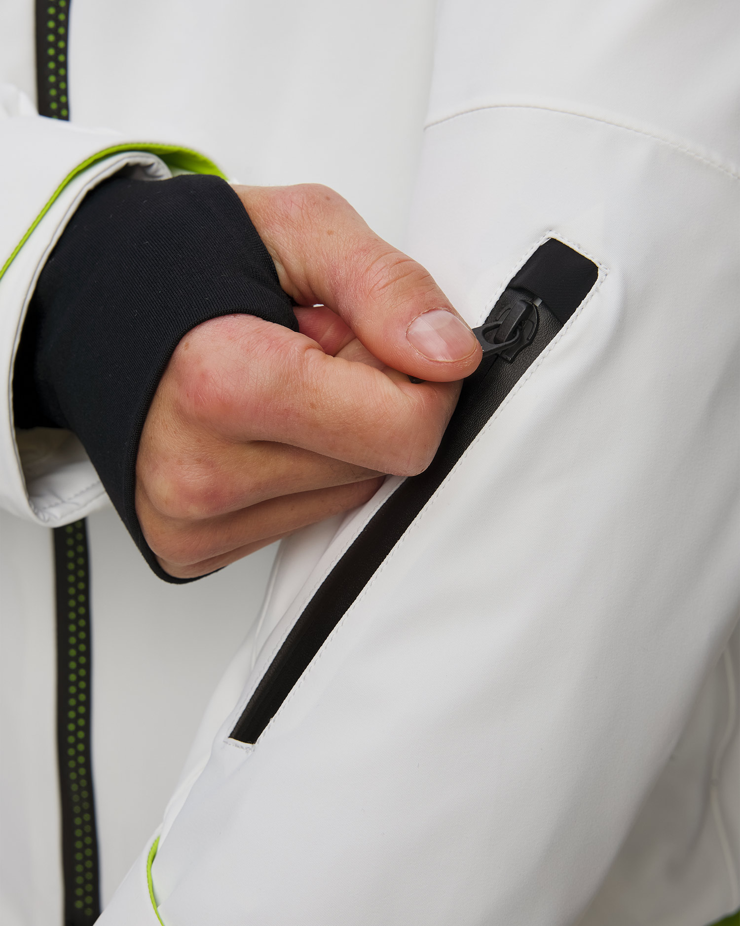 Toni Sailer Allan Skijacke für Herren in Weiß