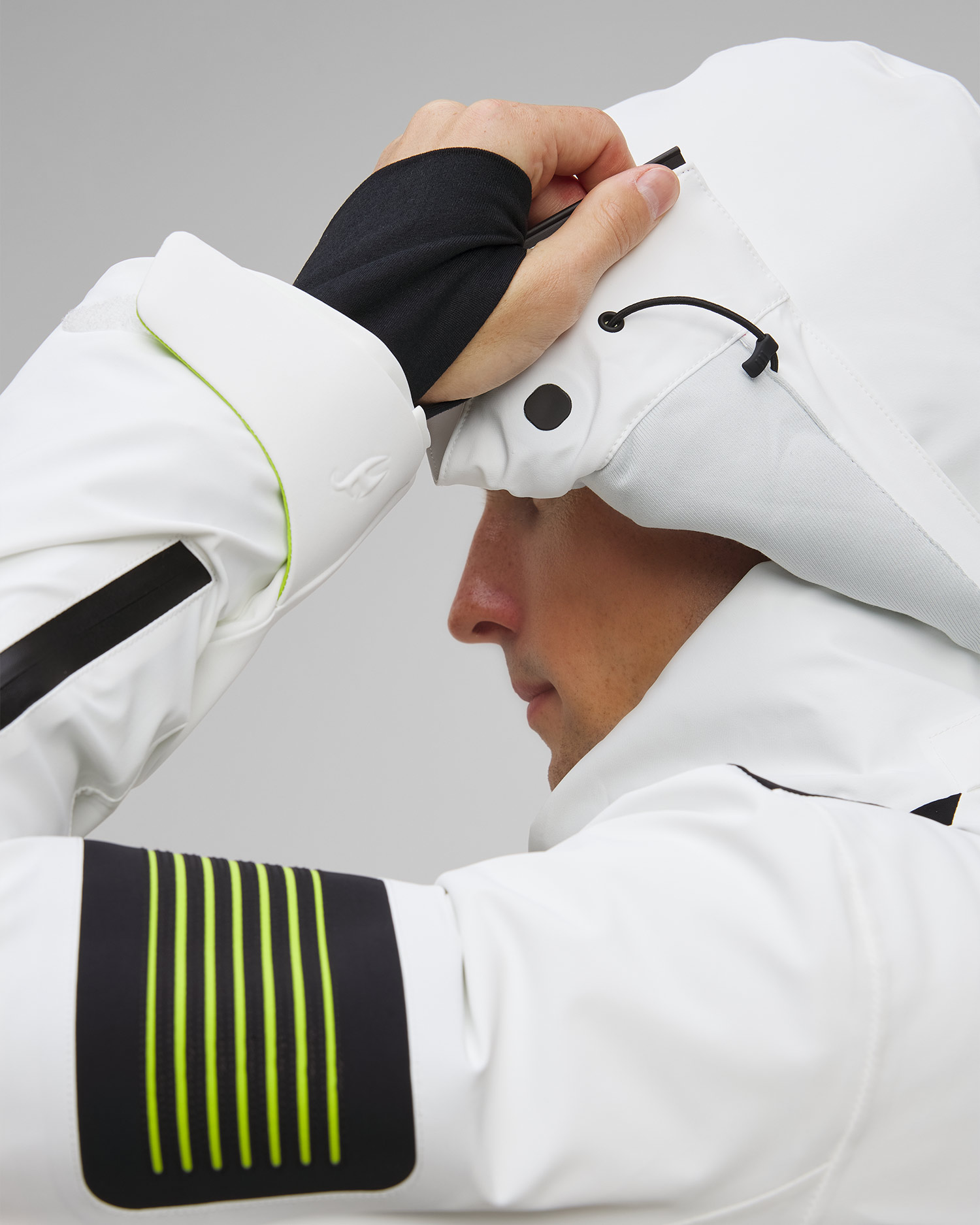 Toni Sailer Allan Skijacke für Herren in Weiß