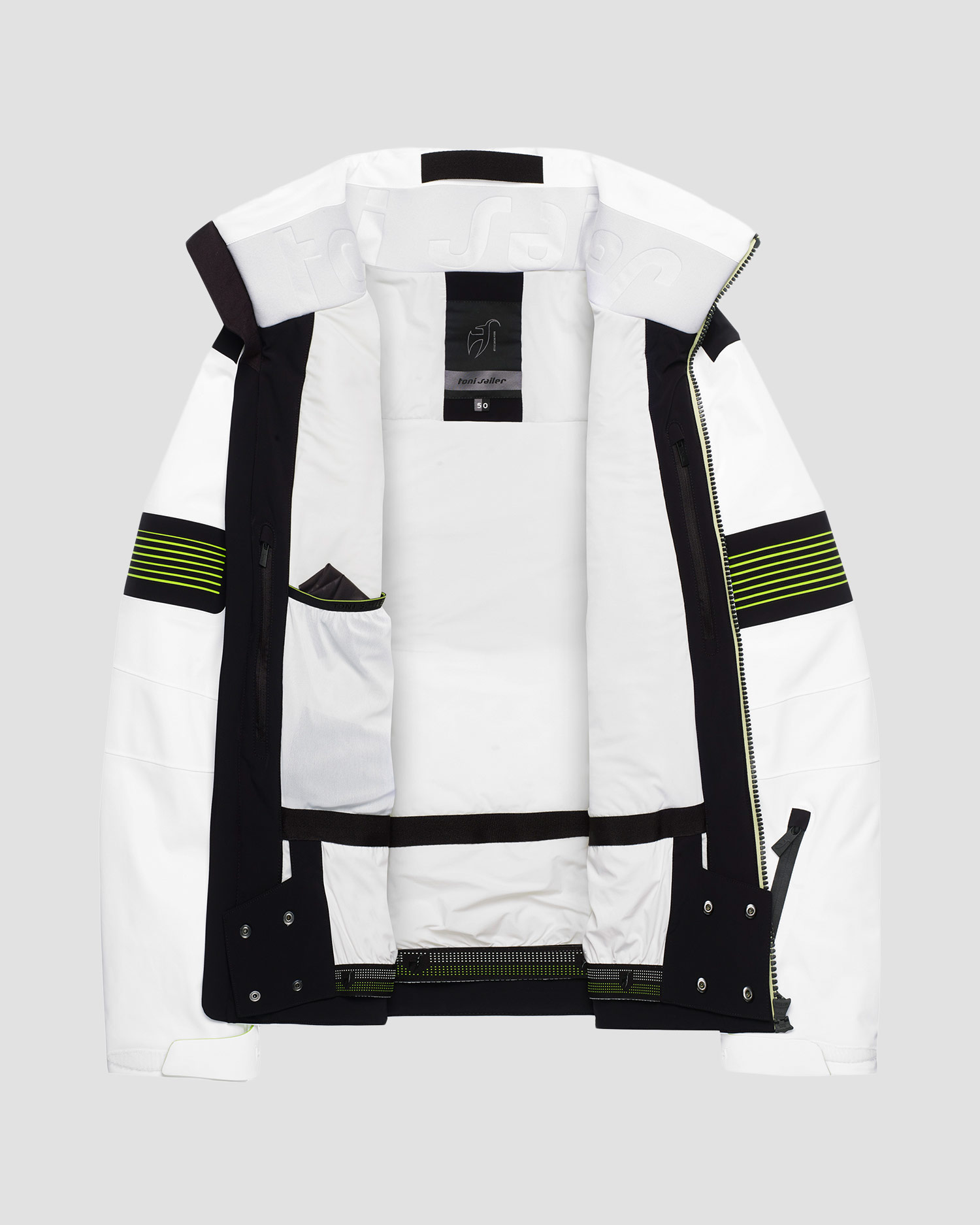 Toni Sailer Allan Skijacke für Herren in Weiß