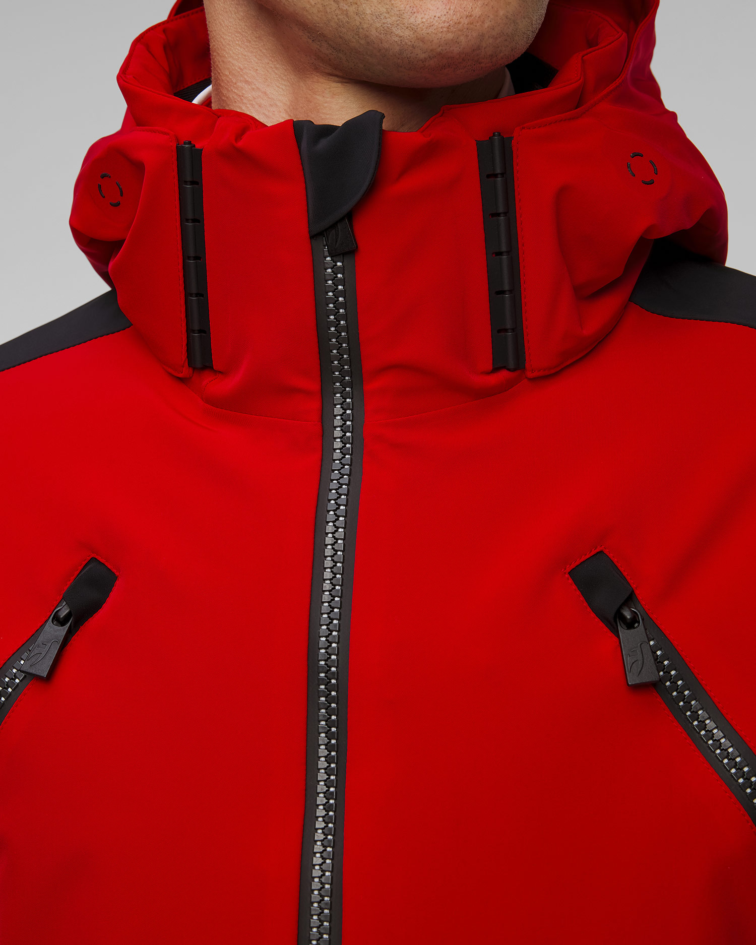 Men's red ski jacket Toni Sailer Allan