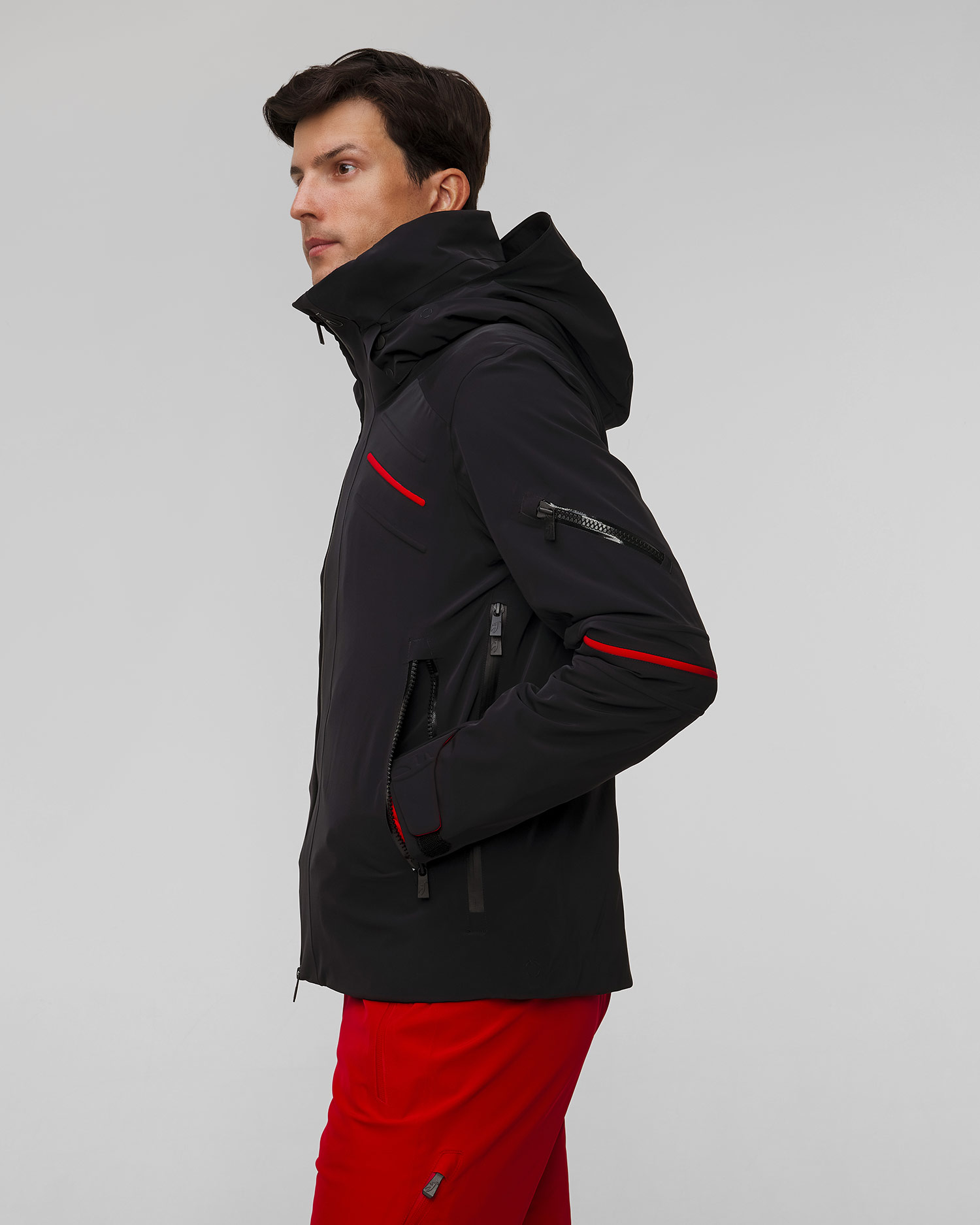 Men's black ski jacket Toni Sailer Kurt