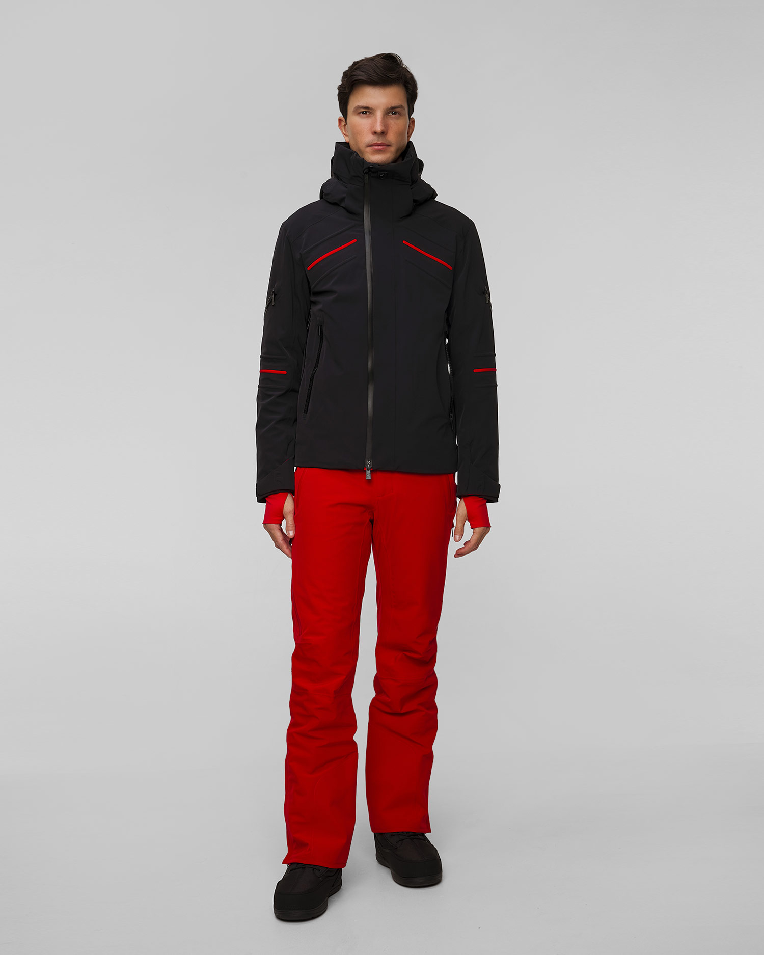 Men's black ski jacket Toni Sailer Kurt