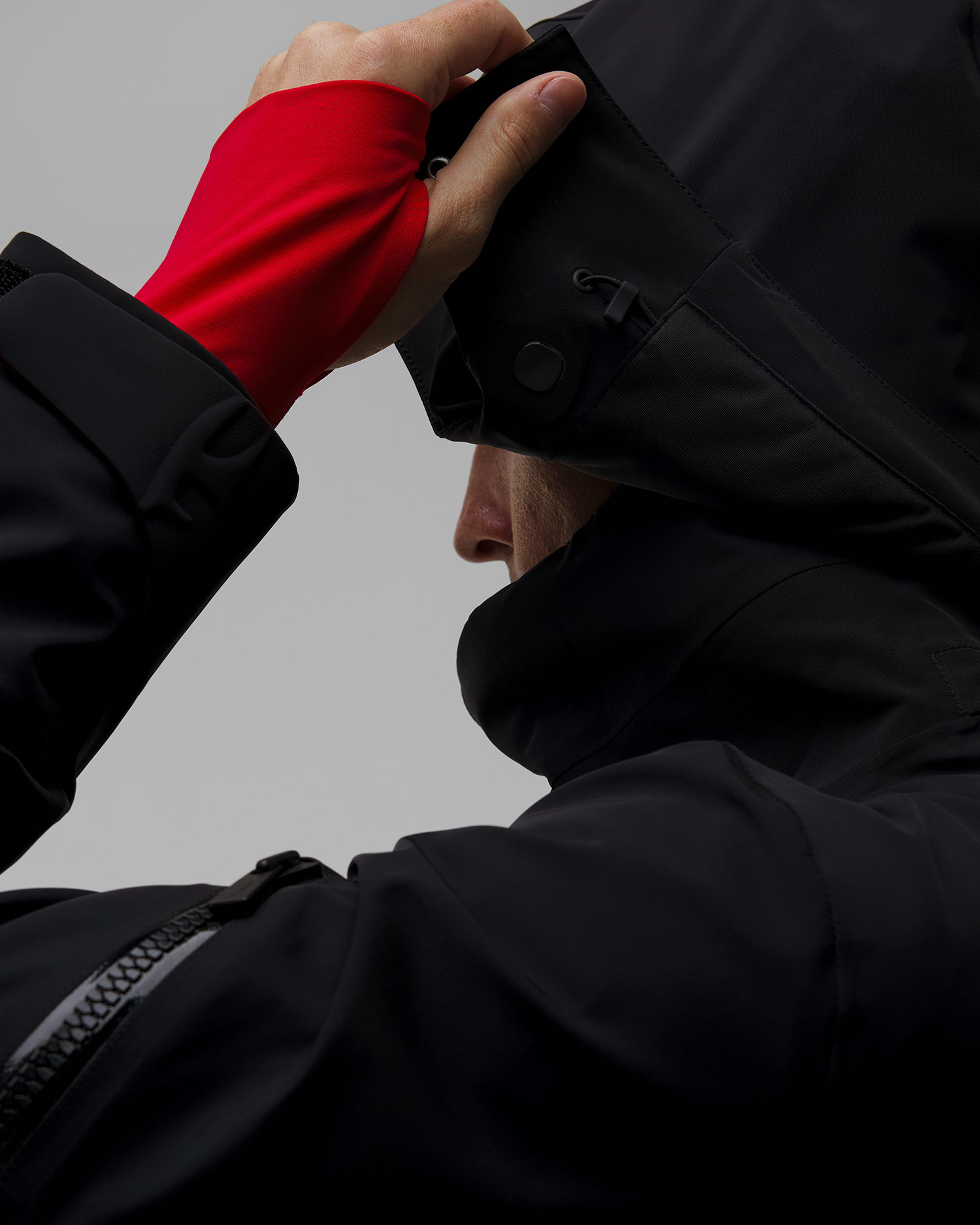 Men's black ski jacket Toni Sailer Kurt