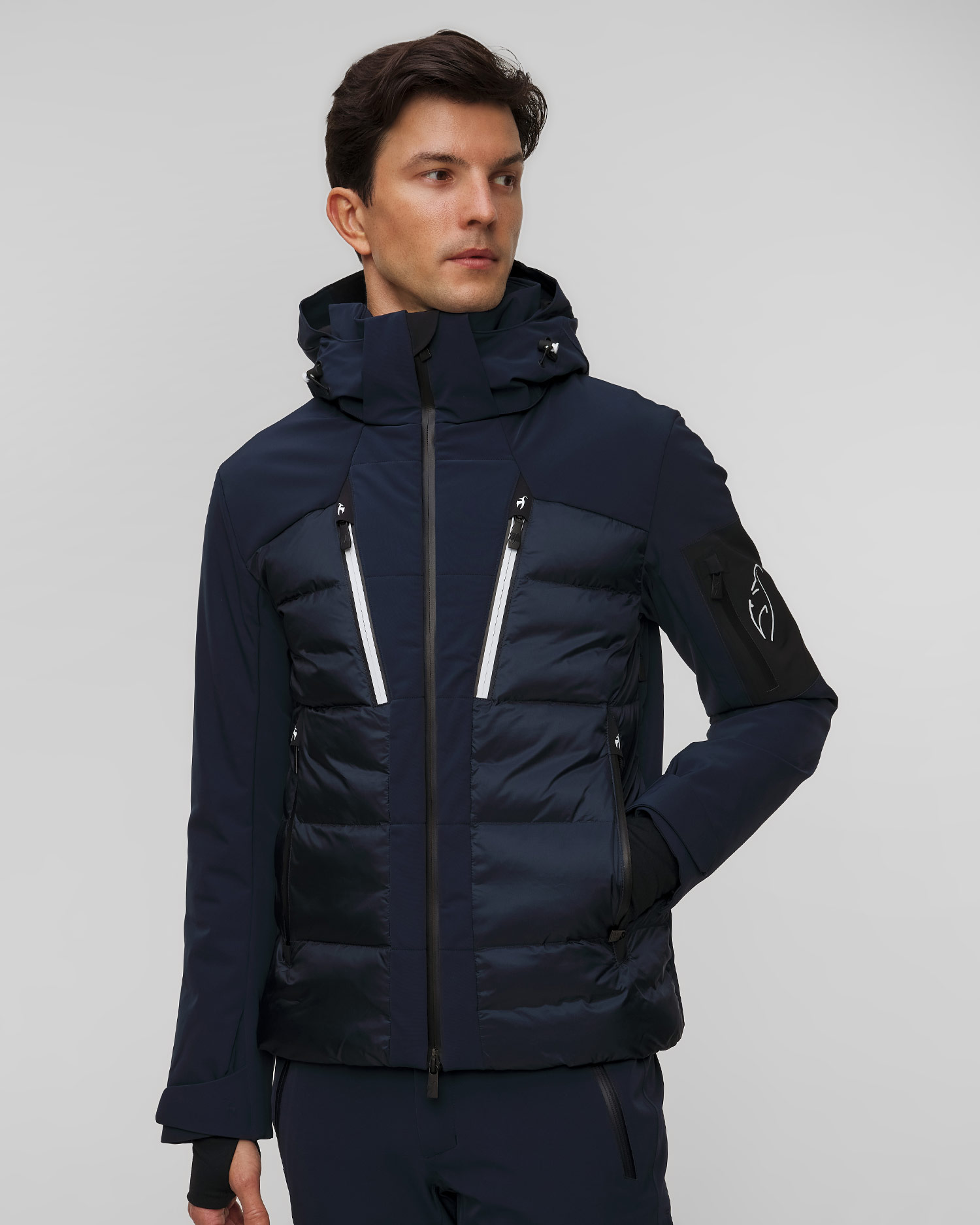 Giacca blu scuro da sci da uomo Toni Sailer Egon