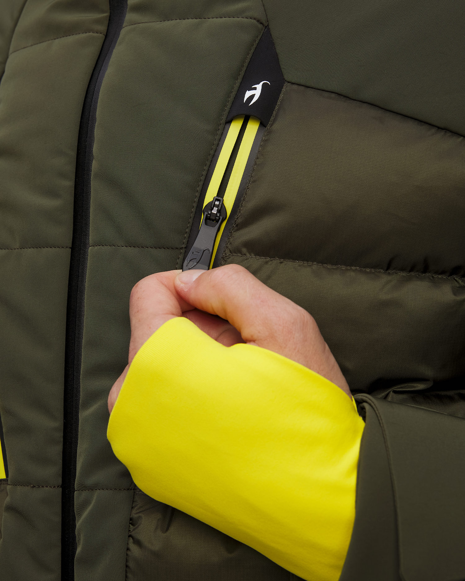 Men's green ski jacket Toni Sailer Egon