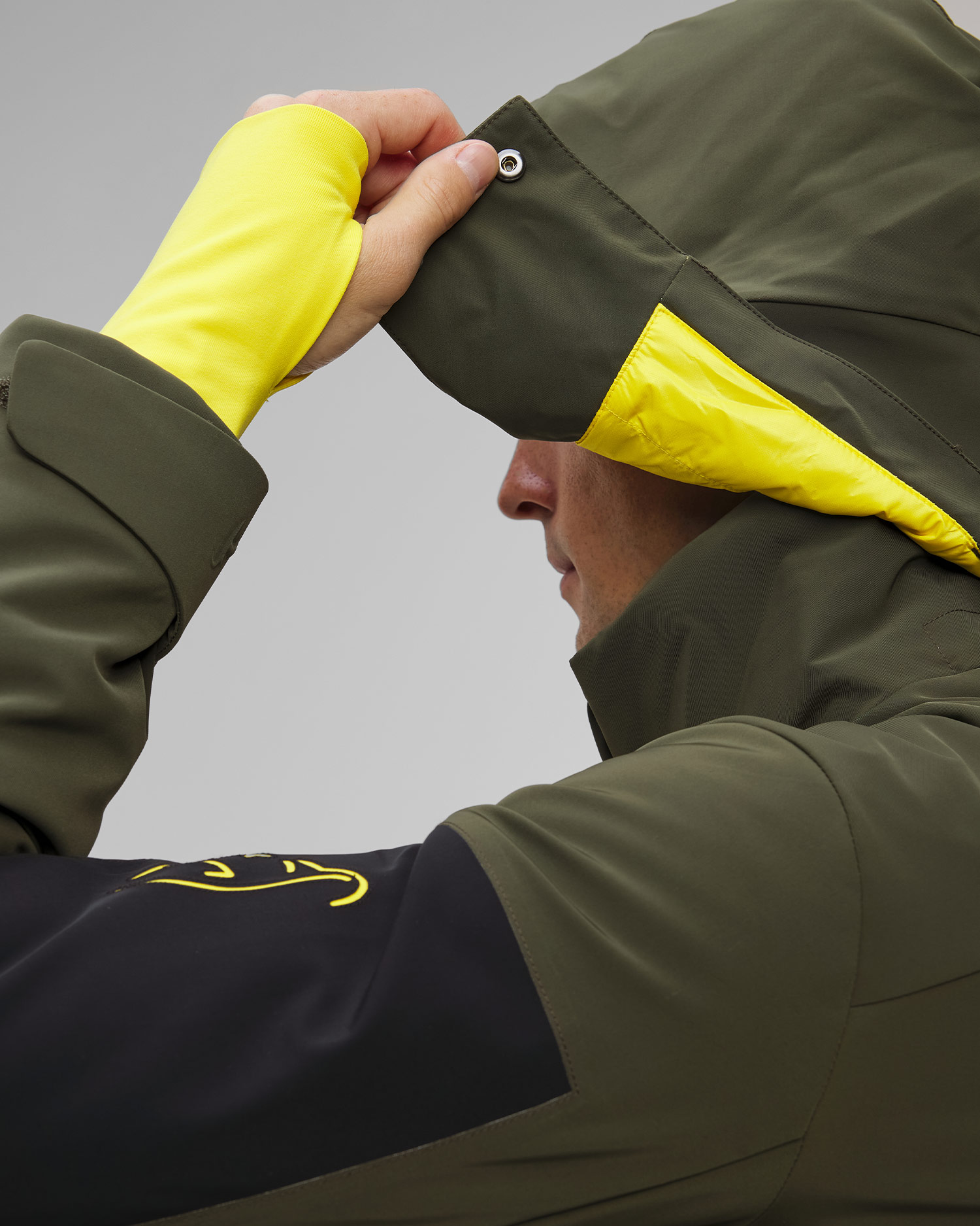 Men's green ski jacket Toni Sailer Egon