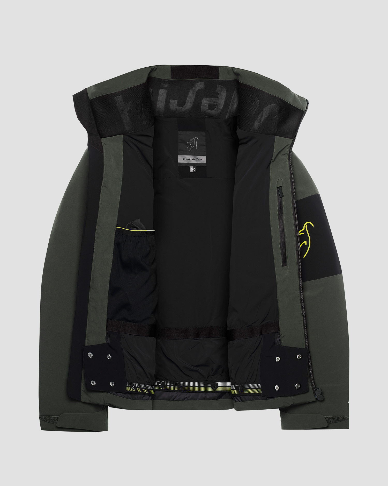 Men's green ski jacket Toni Sailer Egon