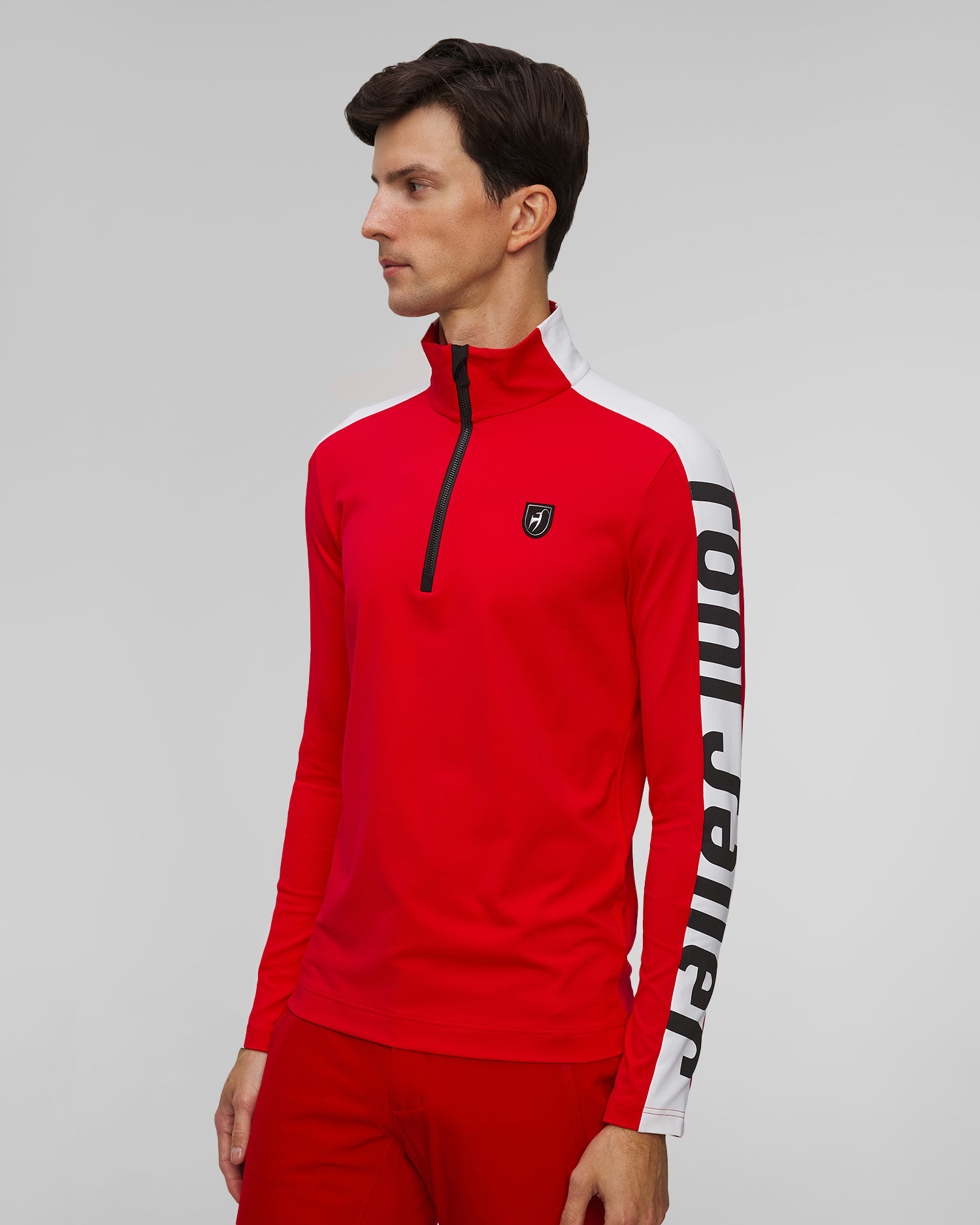 Czerwony golf narciarski męski Toni Sailer Jim