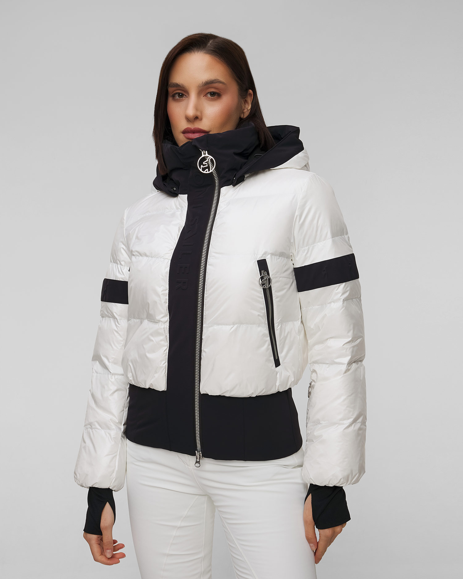 Women's white ski jacket Toni Sailer Loretta