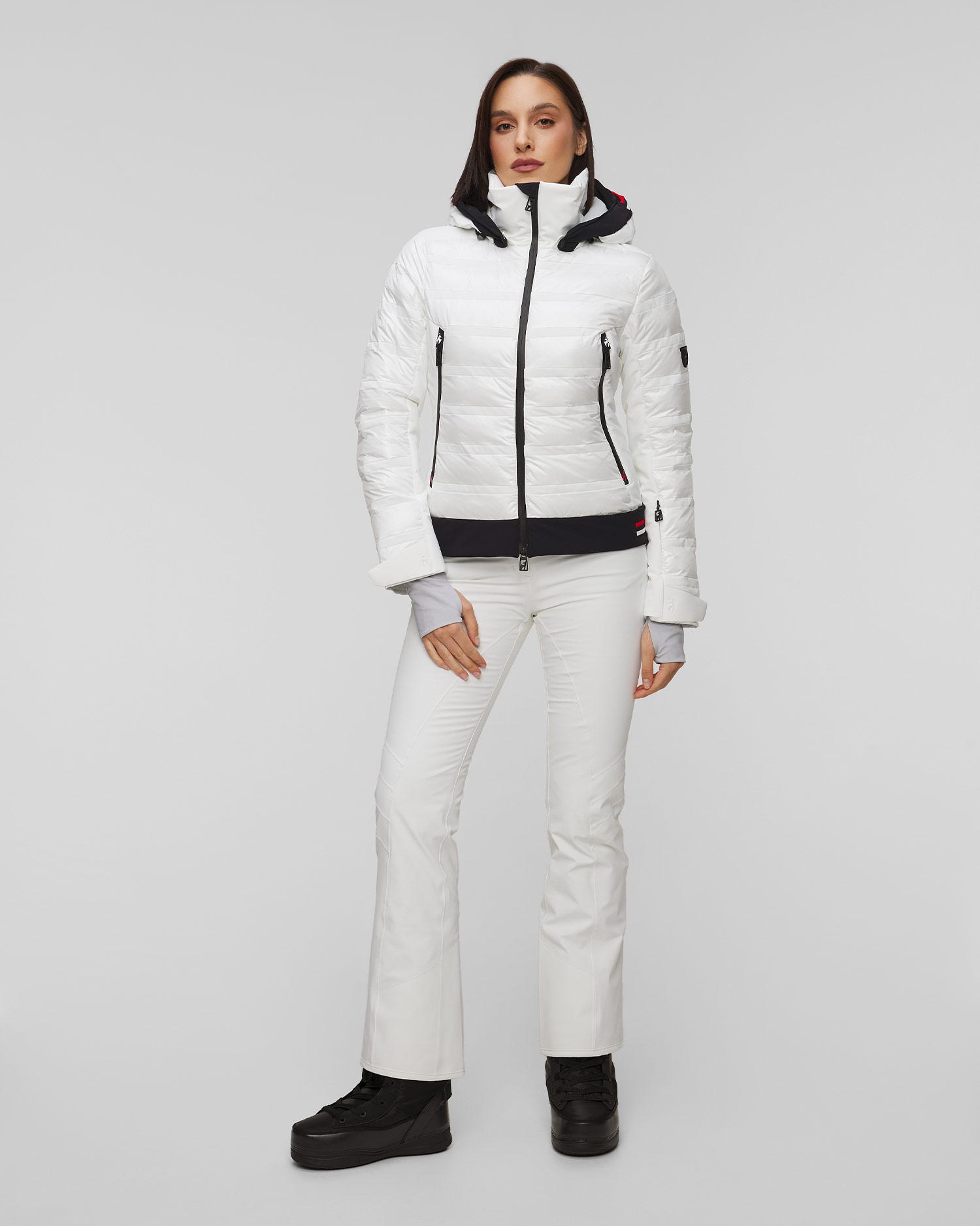 Women's white ski jacket Toni Sailer Rubie