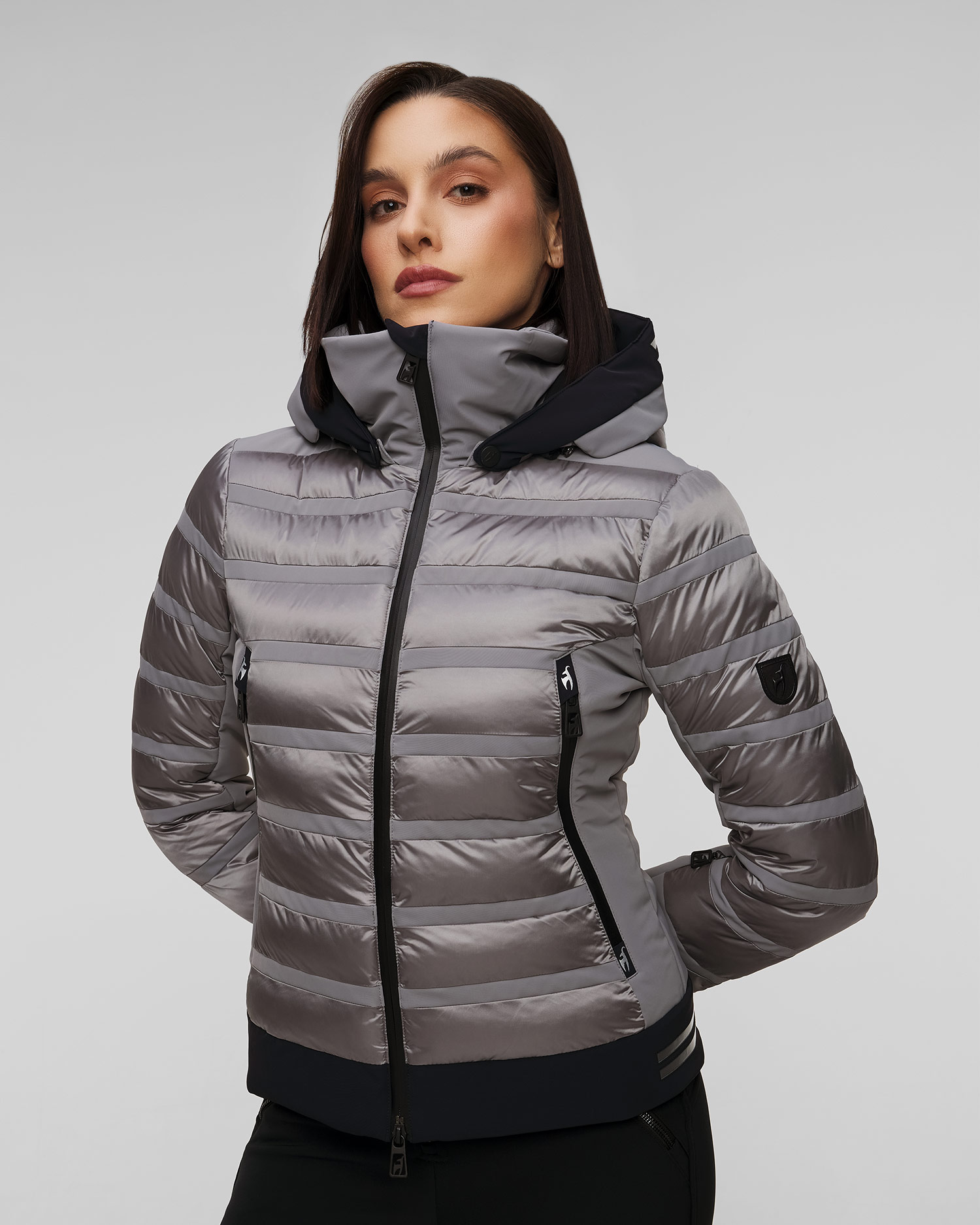 Women's grey ski jacket Toni Sailer Rubie Splendid