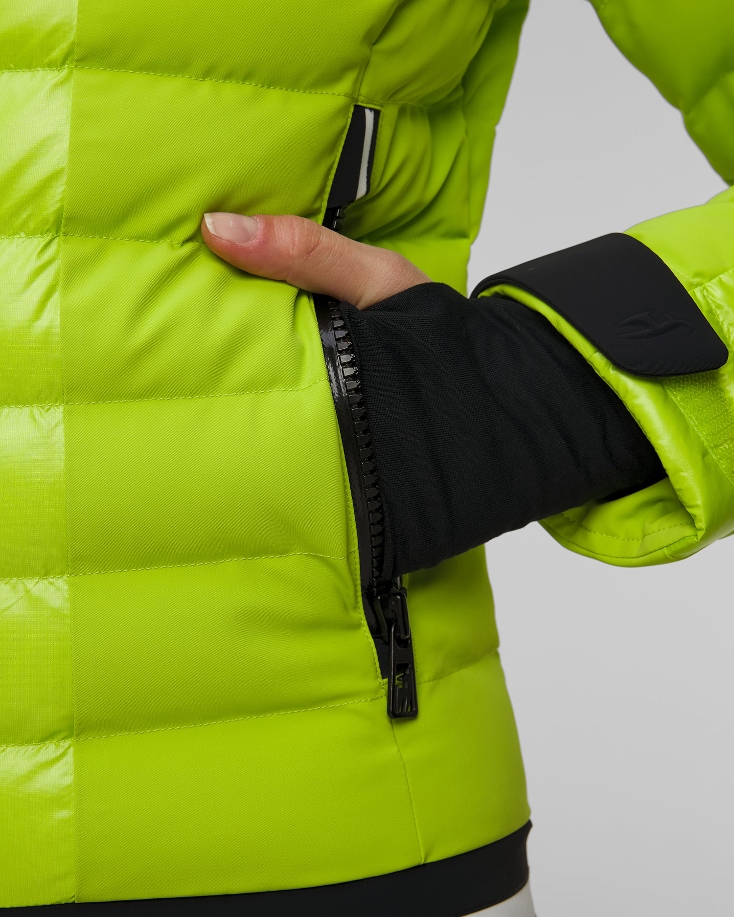 Women's green ski jacket Toni Sailer Norma