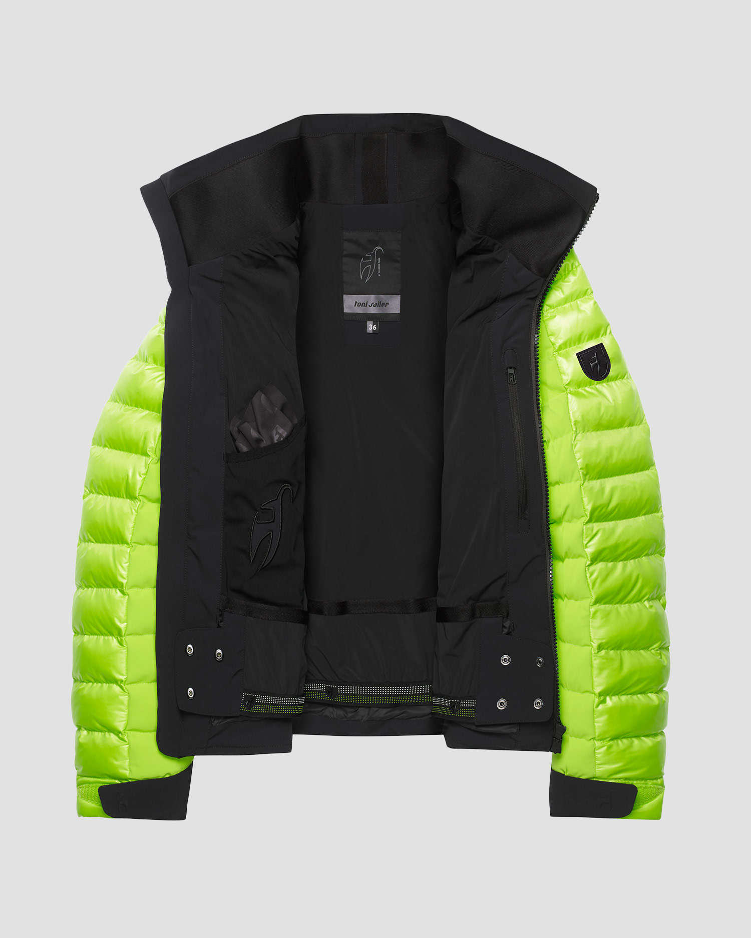 Women's green ski jacket Toni Sailer Norma