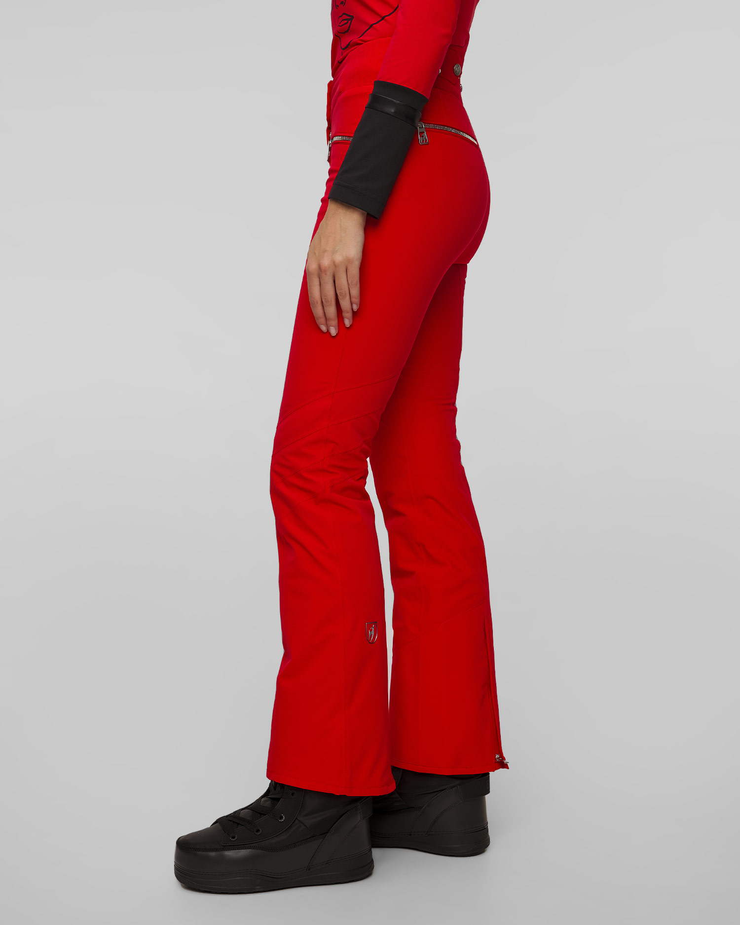 Women's red ski trousers Toni Sailer Alla