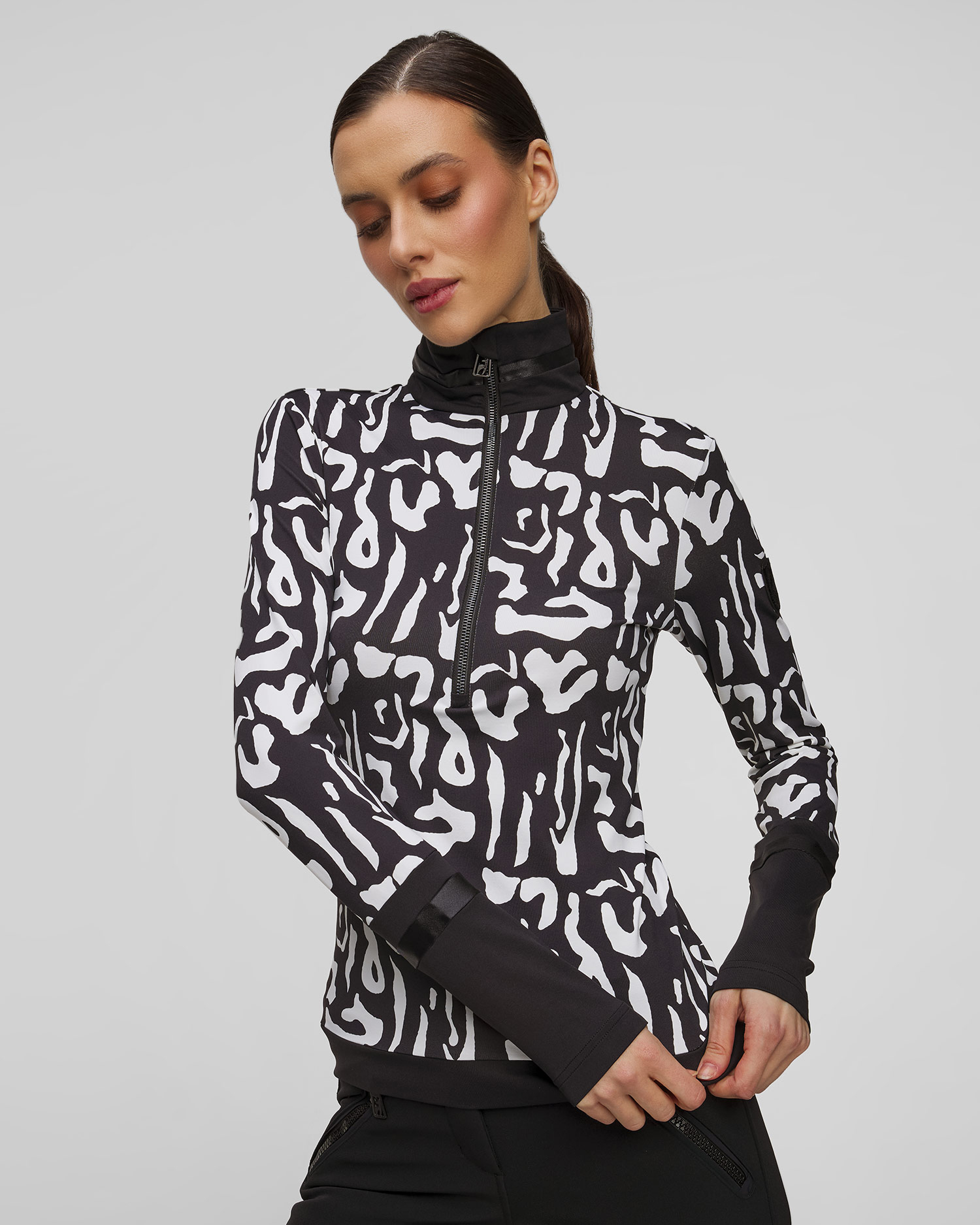 Women's ski turtleneck Toni Sailer Amie Print