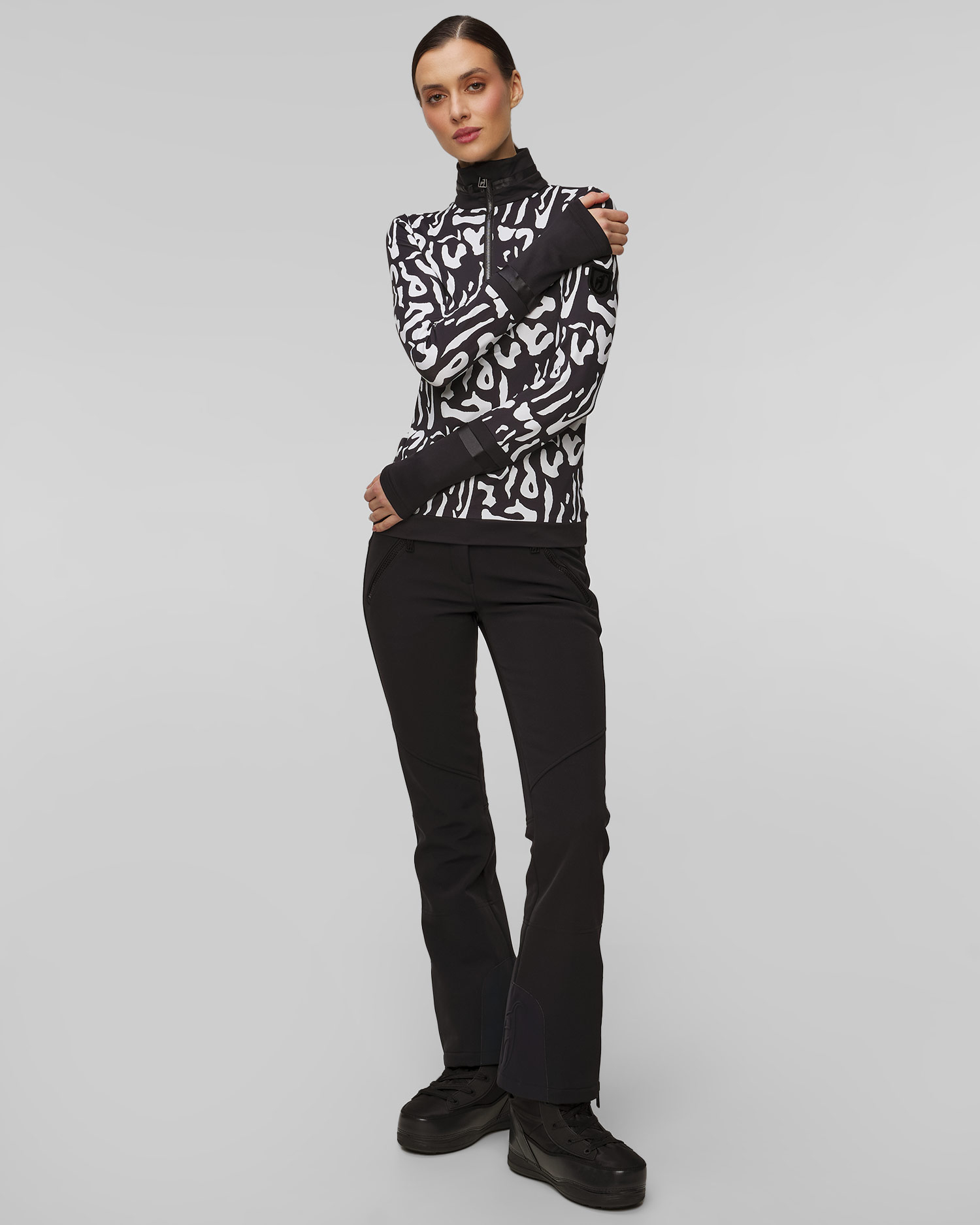 Toni Sailer Amie Print Ski-Rollkragenpullover für Damen